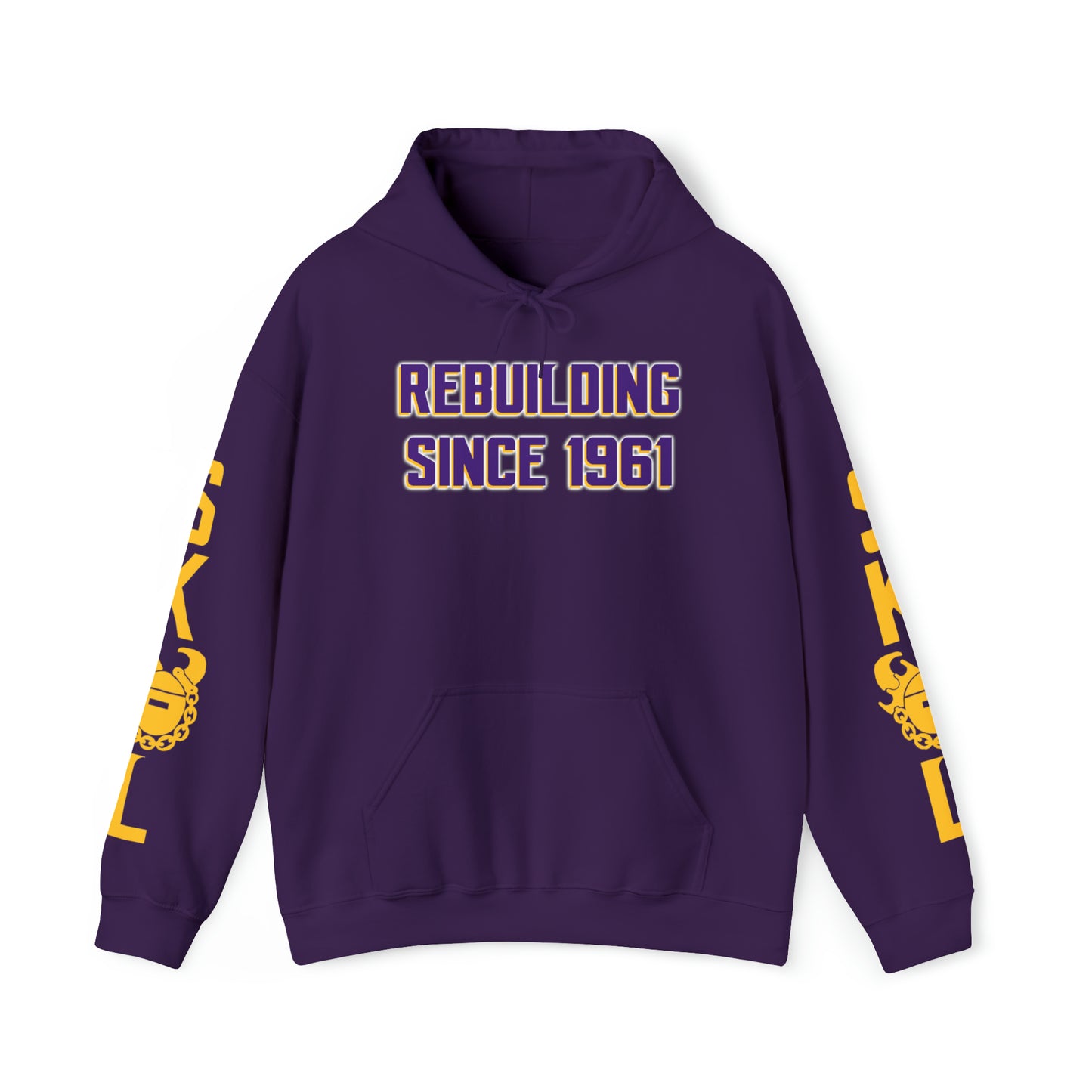 Unisex Heavy Blend™ Hooded Sweatshirt - Rebuilding Since 1961 + Original (Sleeves)