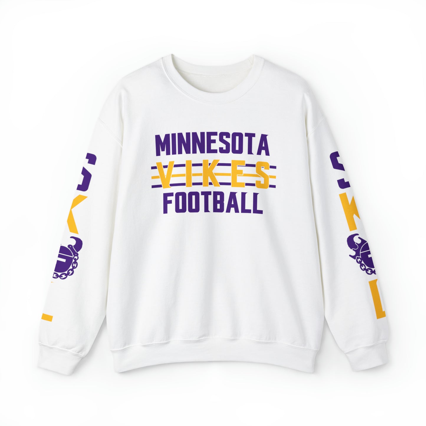 Unisex Heavy Blend™ Crewneck - Vikes Football + The Original (Sleeves)