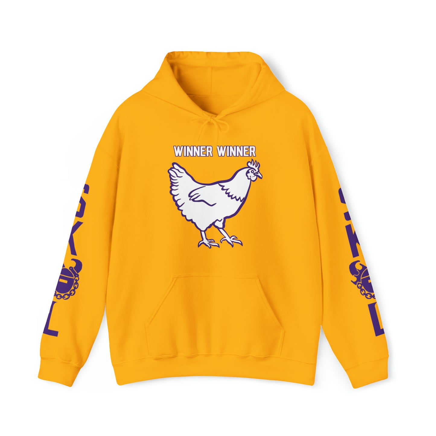 Unisex Heavy Blend™ Hooded Sweatshirt - Winner Winner Chicken Dinner + Original (Sleeves)
