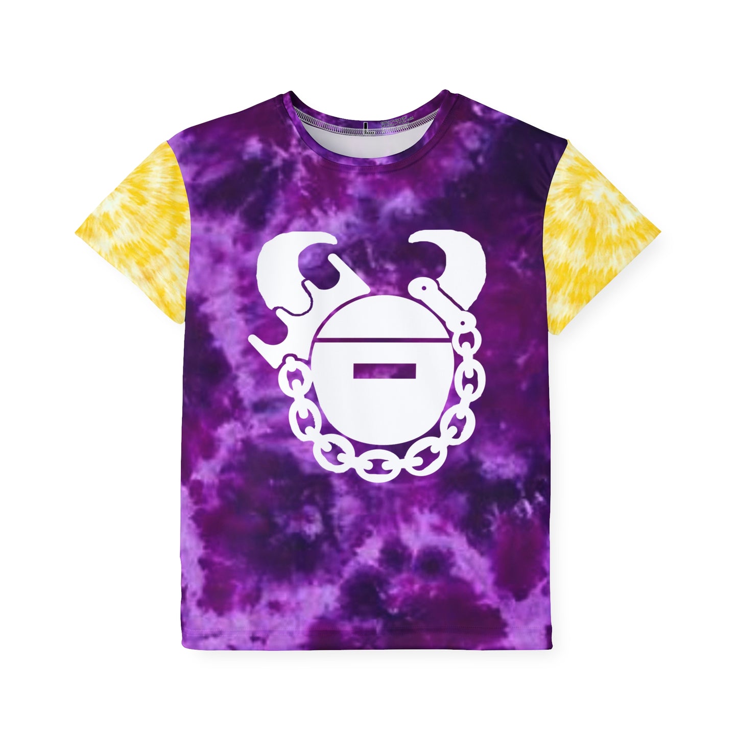 Kids Sports Jersey (Purple/Gold Tie-Dye) - Game Day Helmet