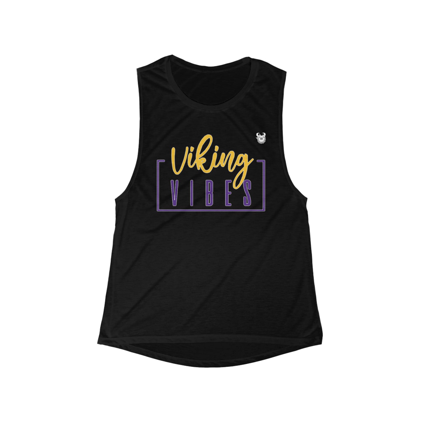 Women's Flowy Scoop Muscle Tank - Vibes