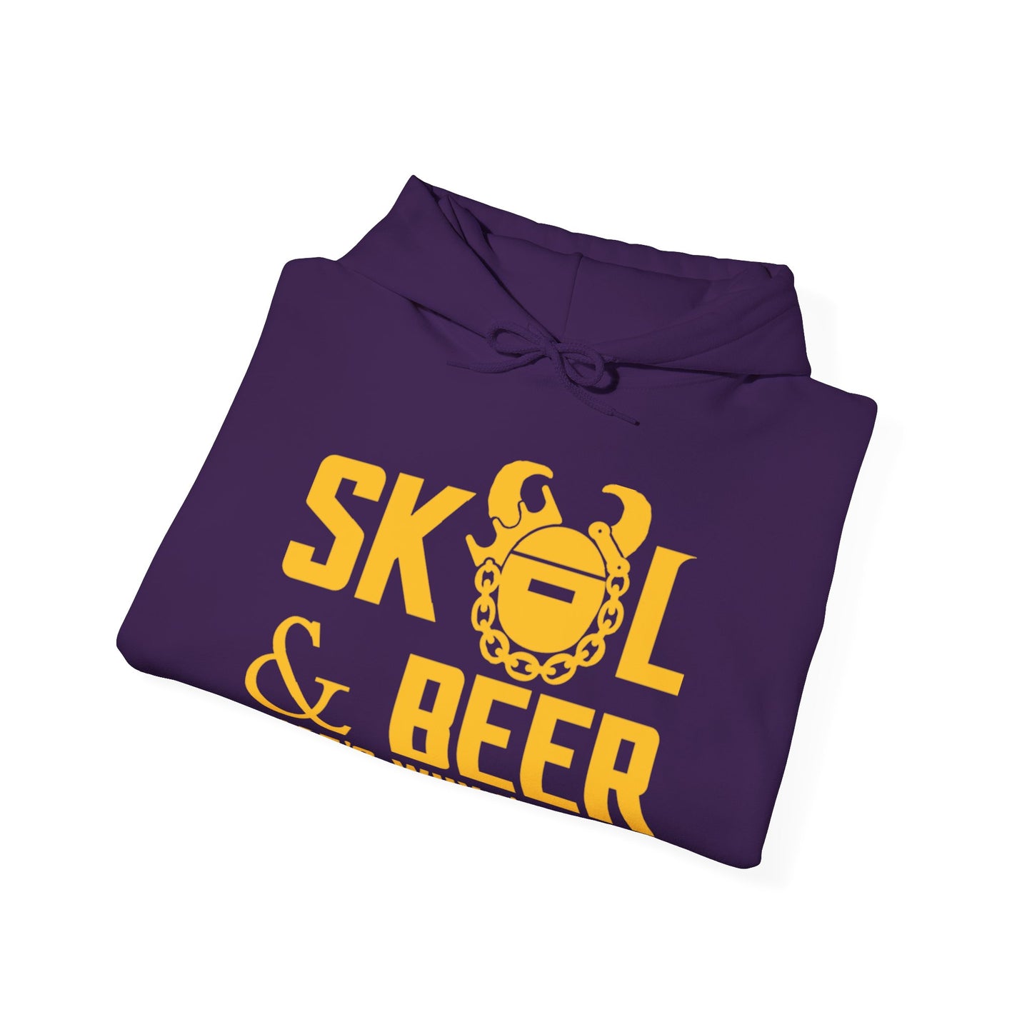 Unisex Heavy Blend™ Hooded Sweatshirt - & BEER + Game Day Helmet (Sleeves)