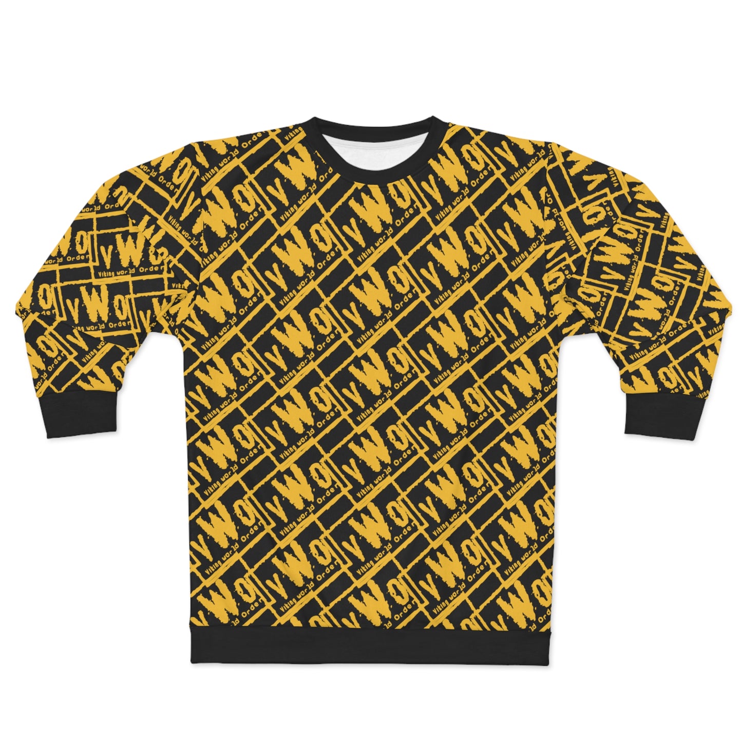 Unisex Crewneck - Black/Gold - VWO (Framed)