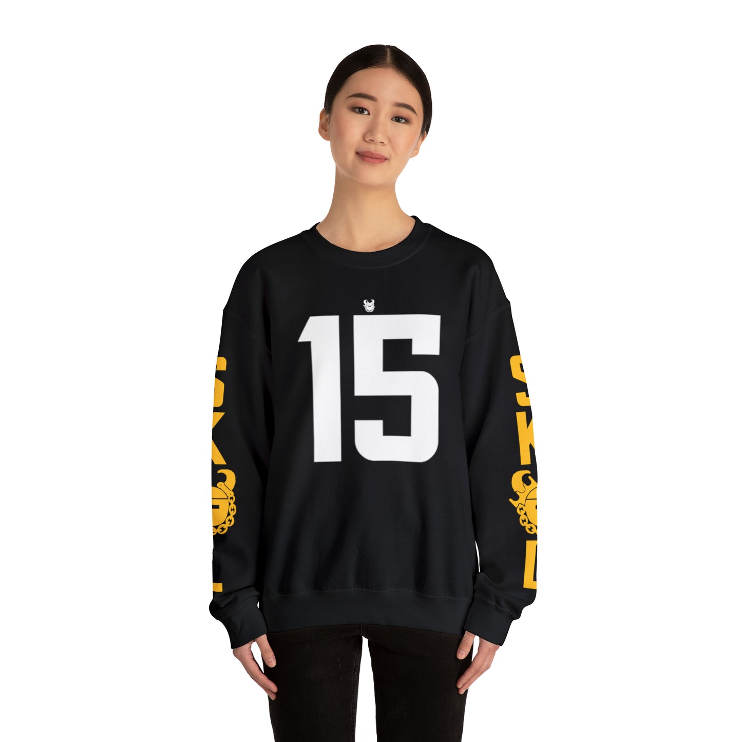 Unisex Heavy Blend™ Crewneck - Jersey #15 + The Original (Sleeves)