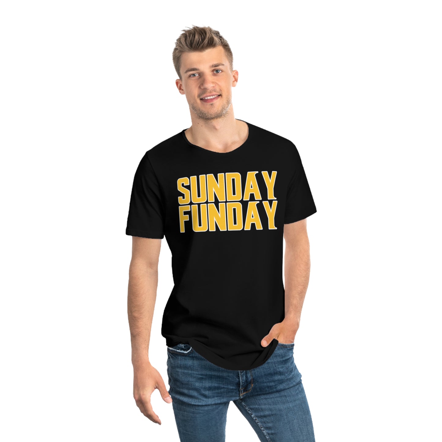 Men's Curved Hem Tee - SUNDAY FUNDAY