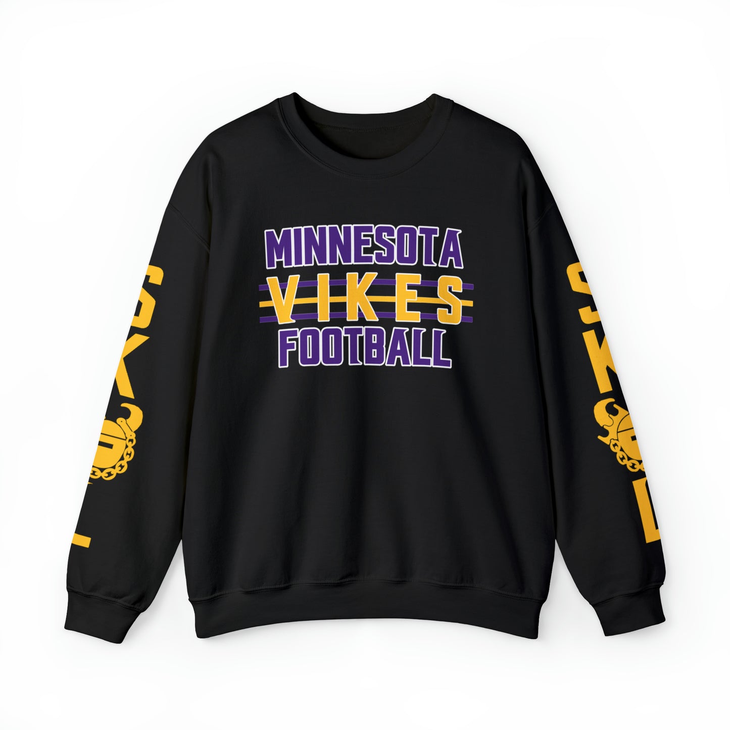 Unisex Heavy Blend™ Crewneck - Vikes Football + The Original (Sleeves)