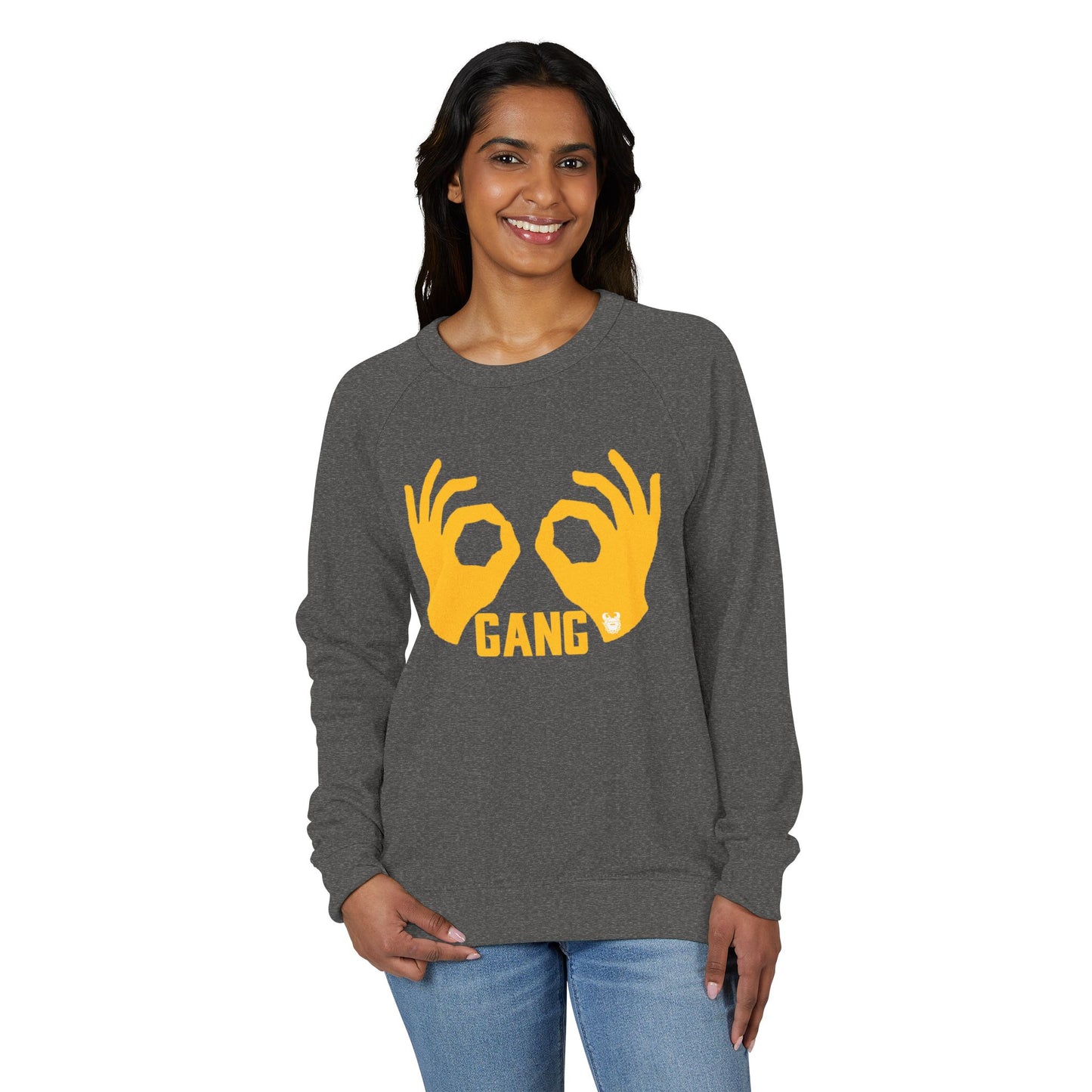 Unisex French Terry Raglan Crewneck - Griddy Gang