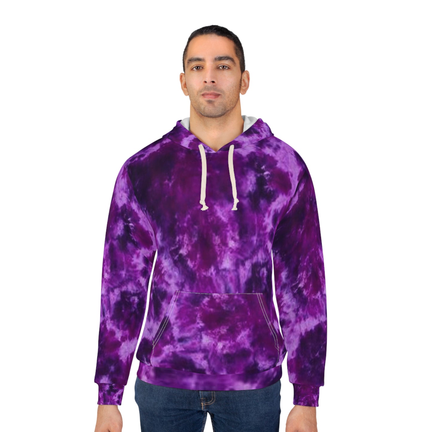 Unisex Pullover Hoodie - Purple Tie-Dye - The Original