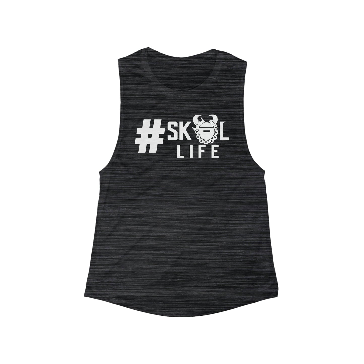 Women's Flowy Scoop Muscle Tank - #Life