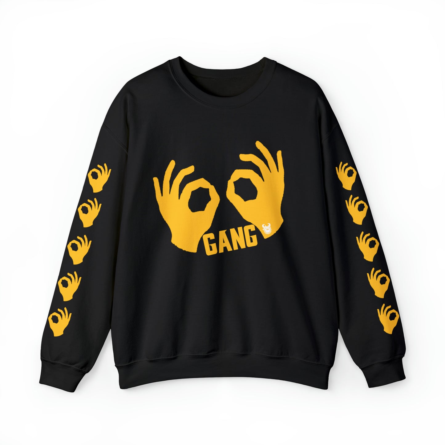 Unisex Heavy Blend™ Crewneck - Griddy Gang + Hands (Sleeves)