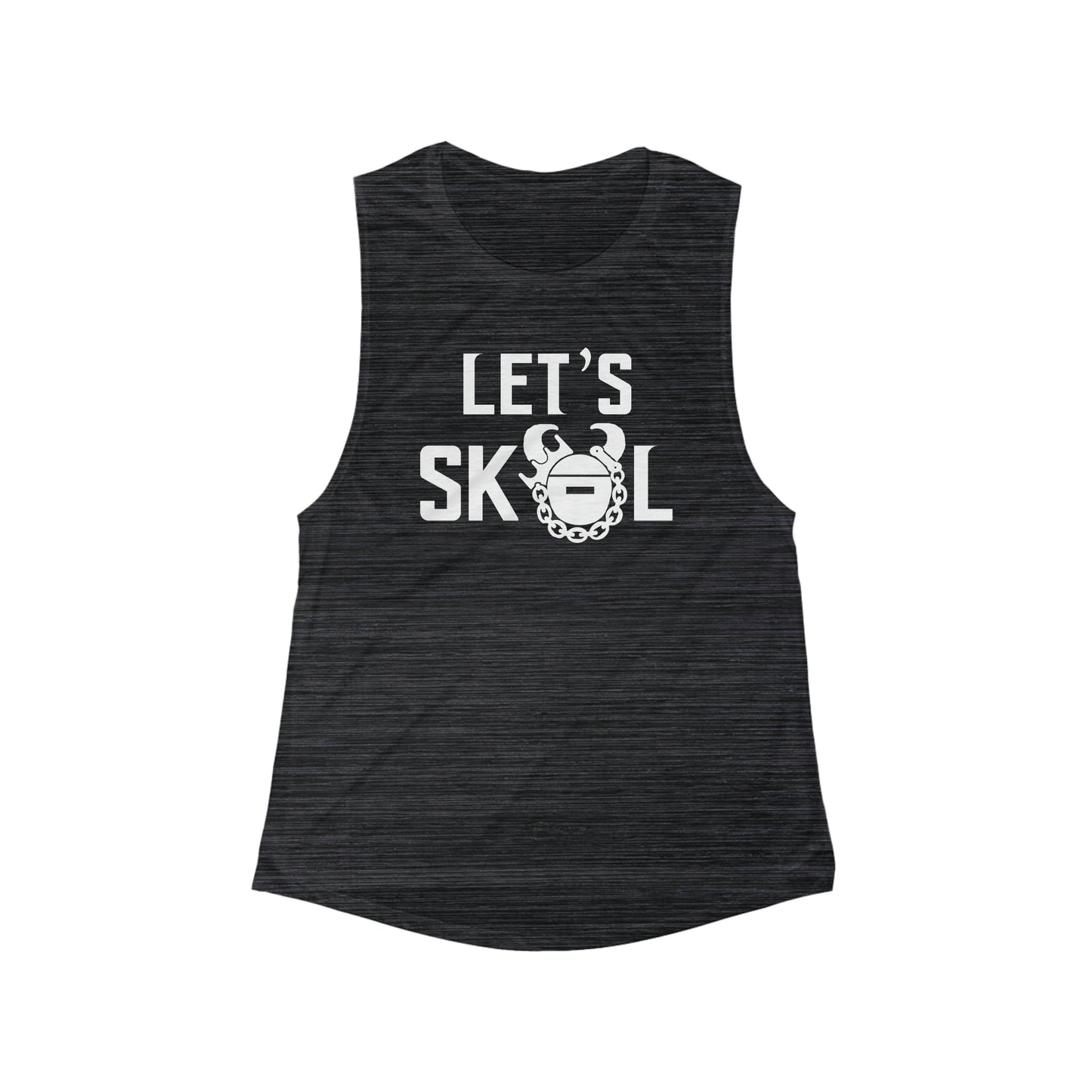 Women's Flowy Scoop Muscle Tank - Let's go!
