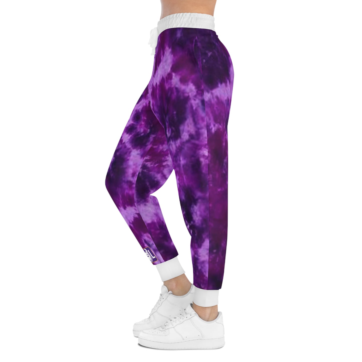 Unisex Athletic Joggers - Purple Tie-Dye