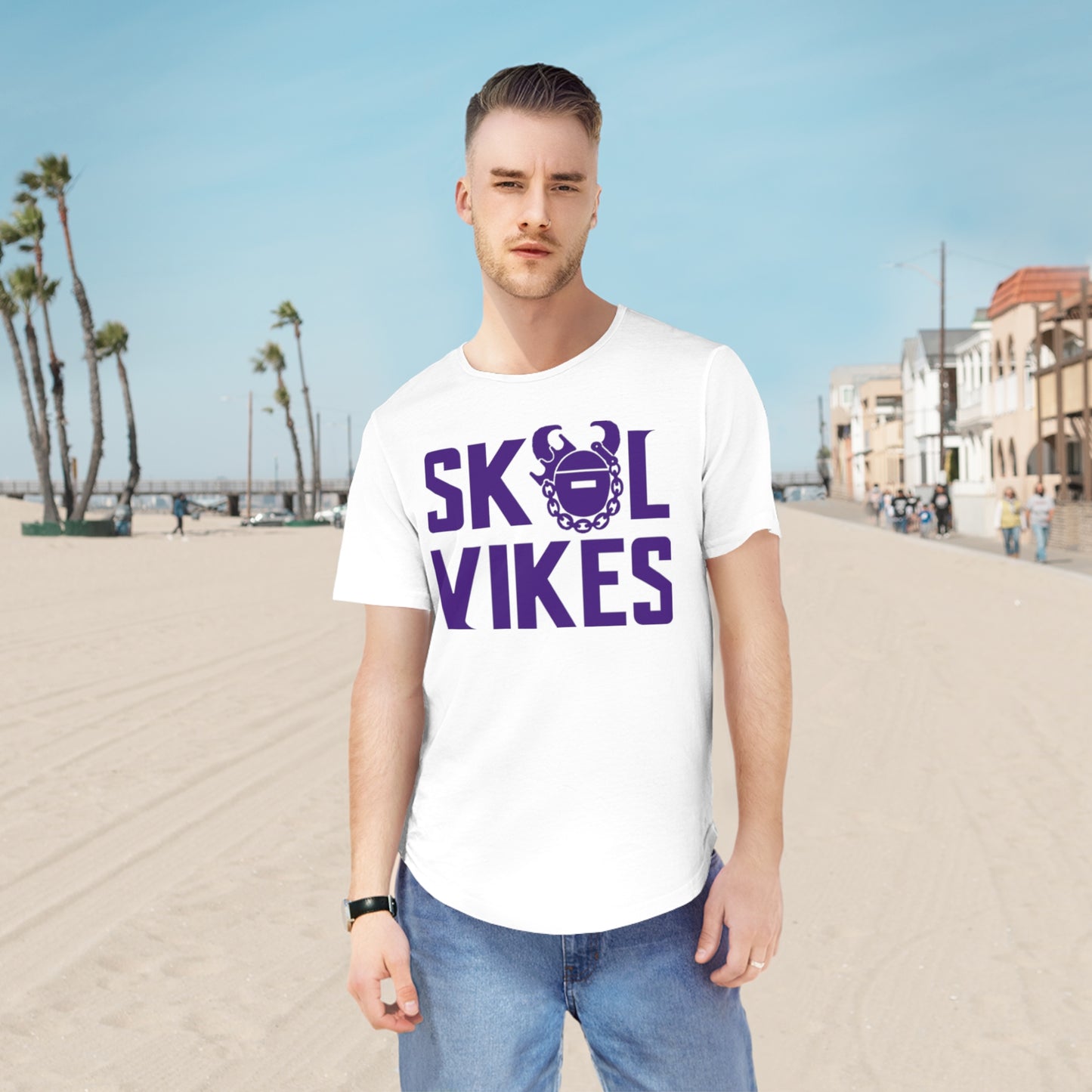 Men's Curved Hem Tee - Vikes