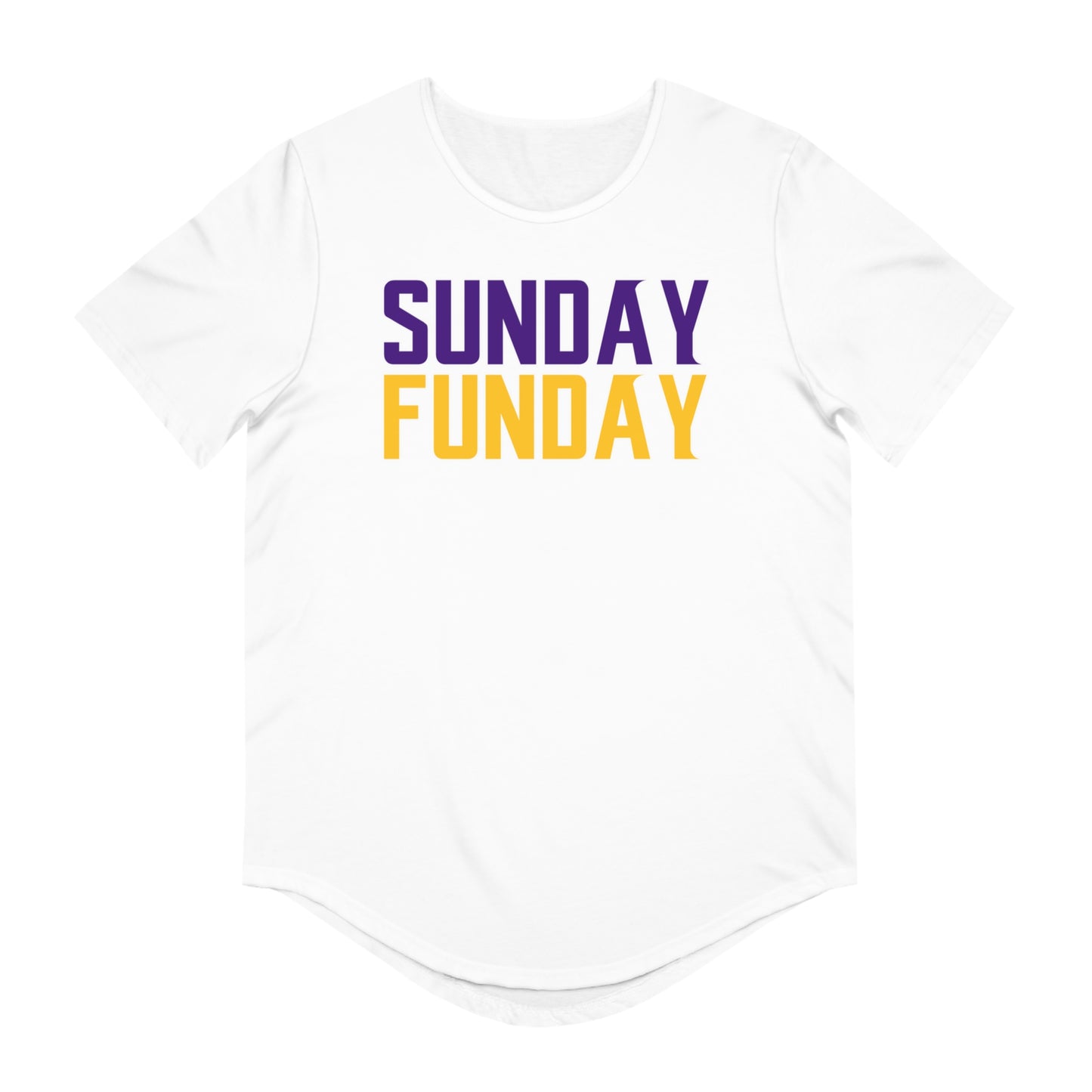 Men's Curved Hem Tee - SUNDAY FUNDAY