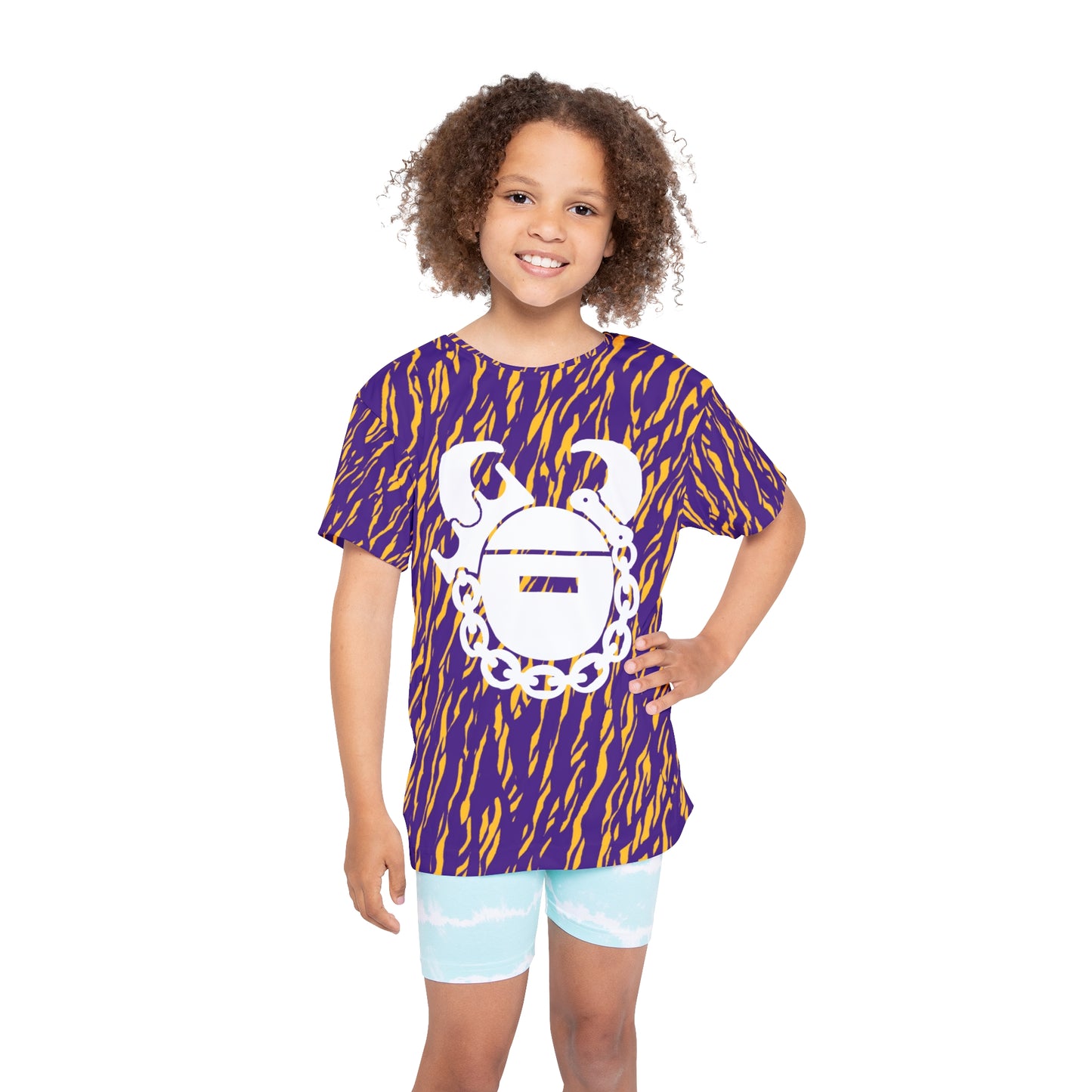 Kids Sports Jersey (Zebra Print) - Game Day Helmet