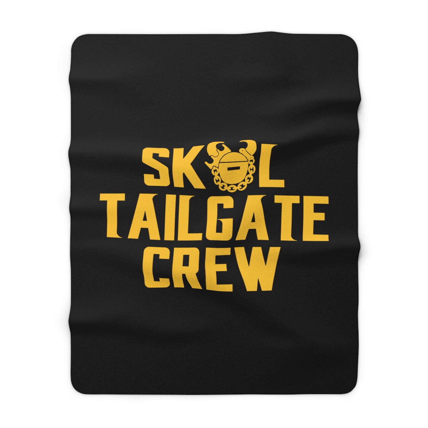 Sherpa Fleece Blanket - Black - Tailgate Crew