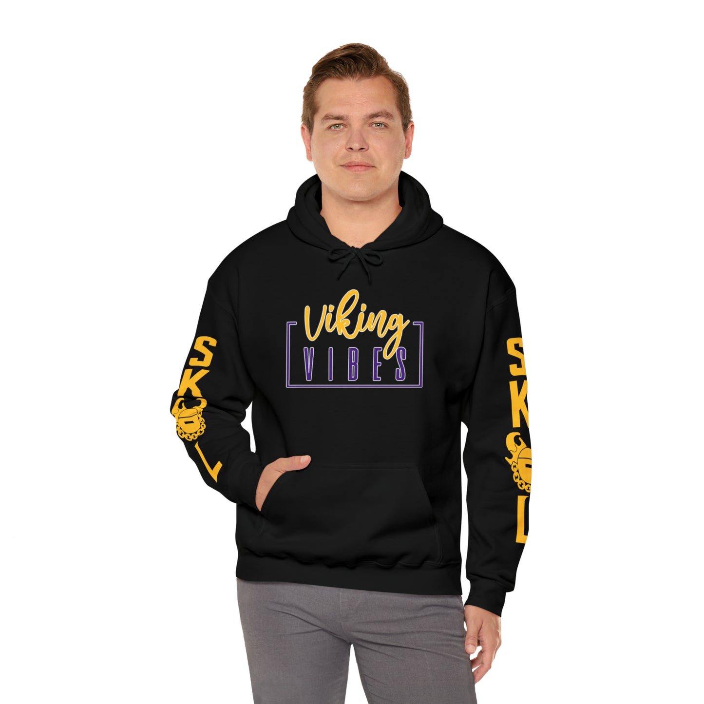 Unisex Heavy Blend™ Hooded Sweatshirt - Vibes + Original (Sleeves)