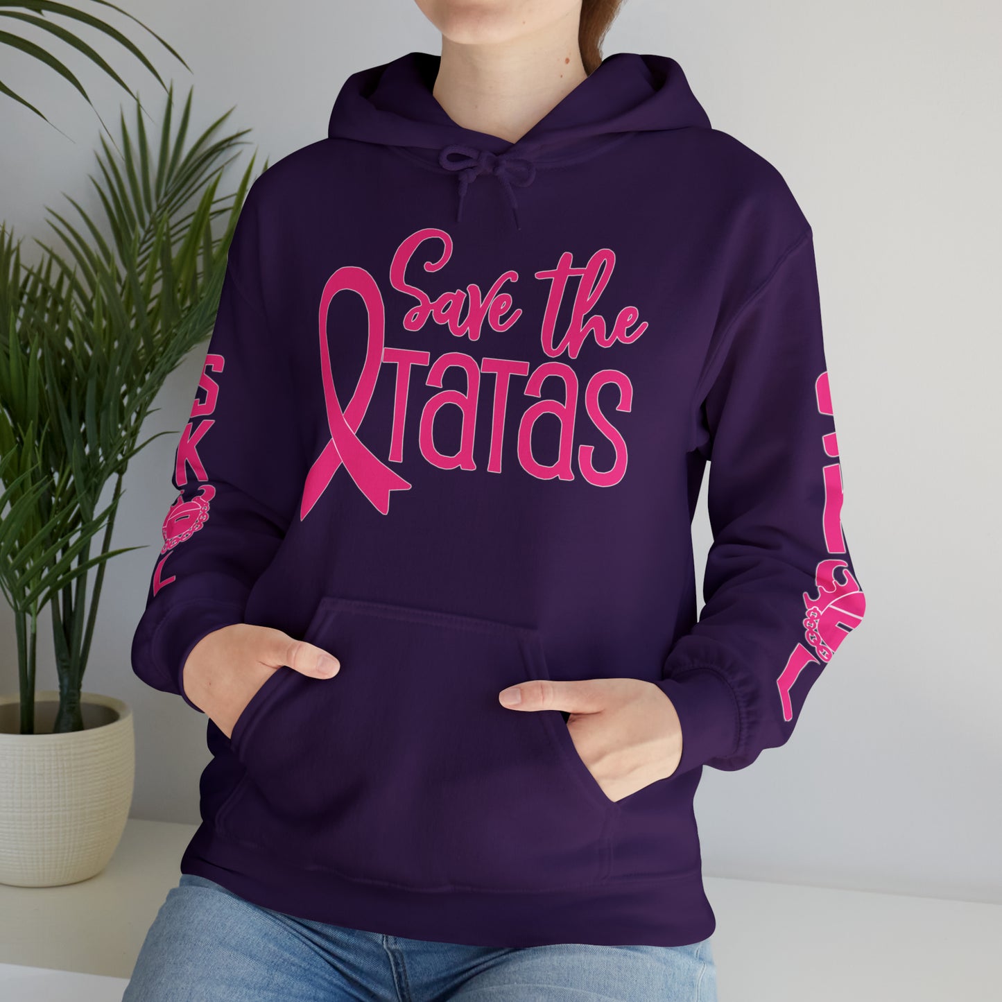 Unisex Heavy Blend™ Hooded Sweatshirt - Save the TaTas + Original (Sleeves)