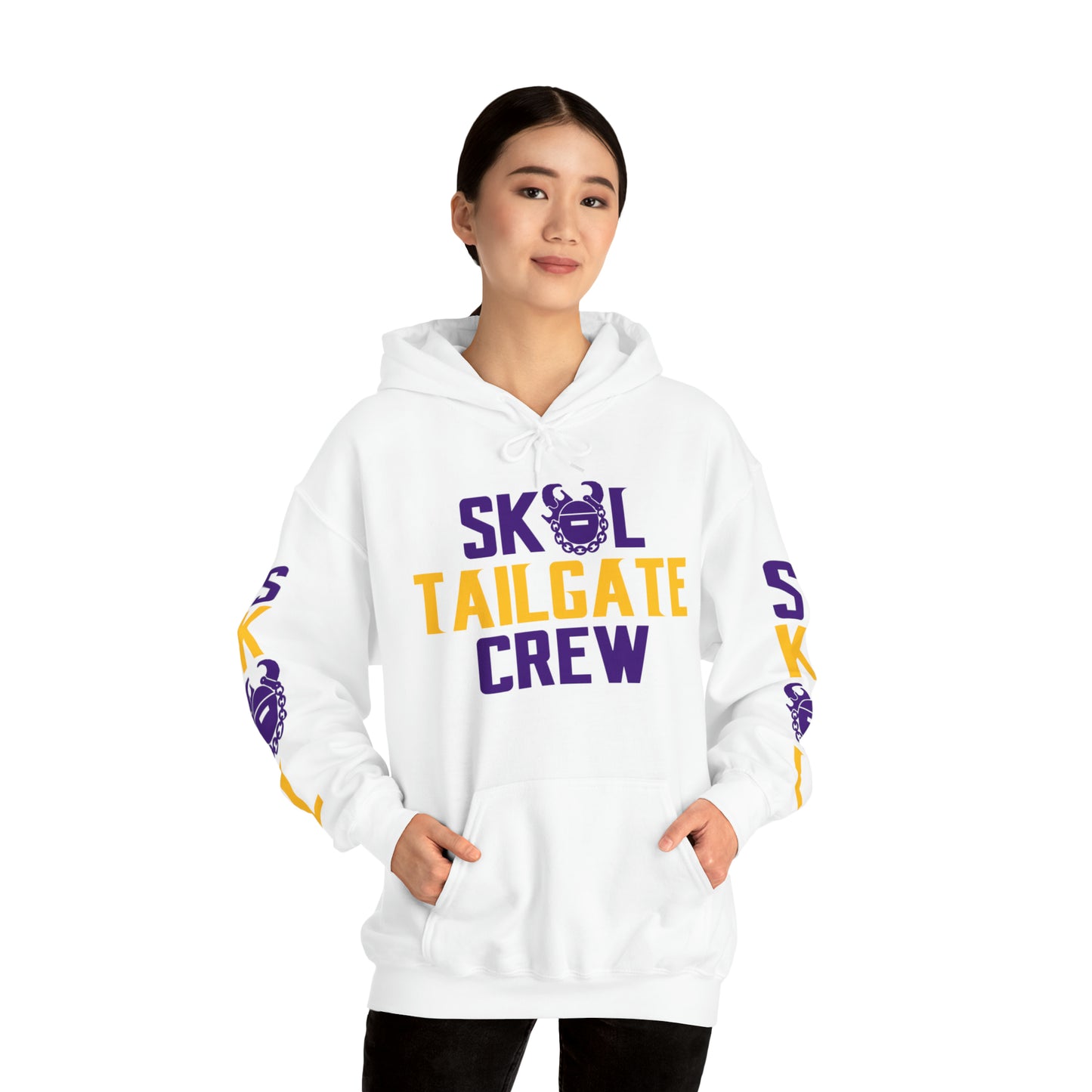 Unisex Heavy Blend™ Hooded Sweatshirt - Tailgate Crew + Original (Sleeves)