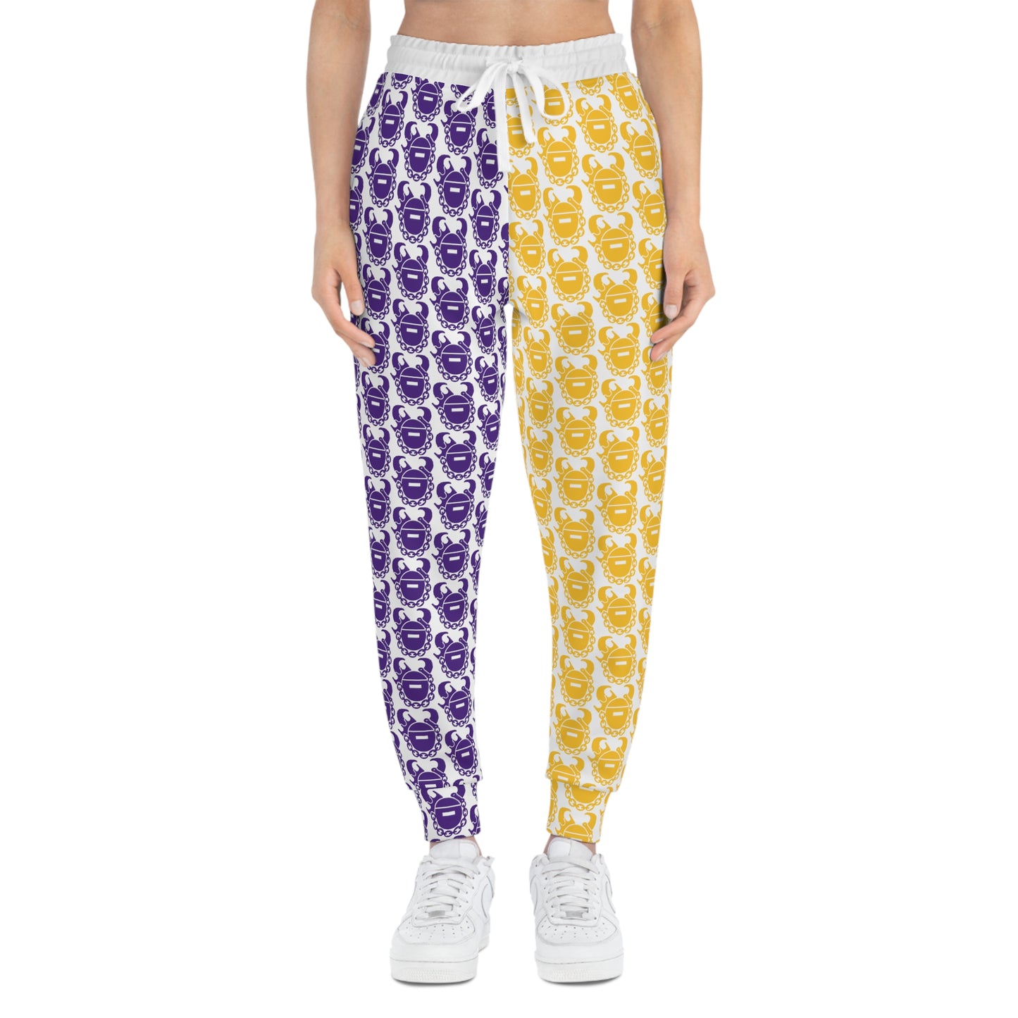 Unisex Athletic Joggers - Purple & Gold Helmets