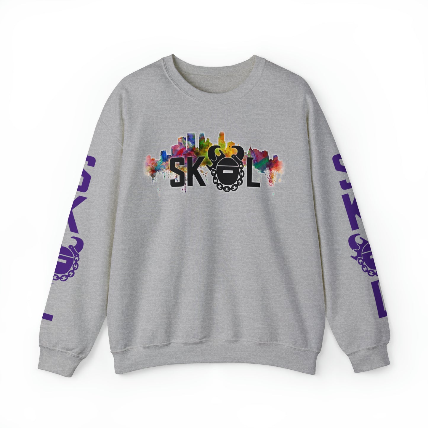 Unisex Heavy Blend™ Crewneck - Skyline + The Original (Sleeves)