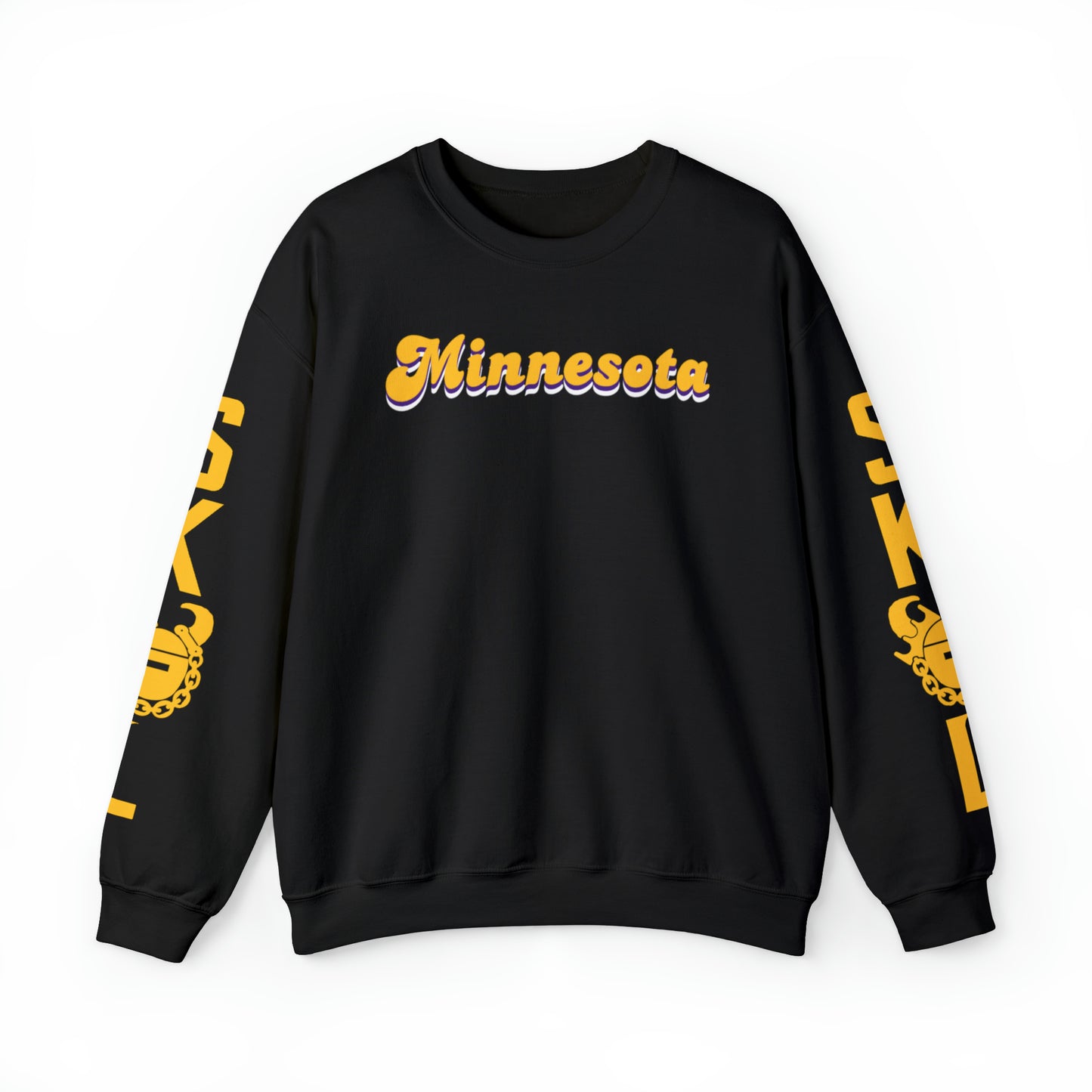 Unisex Heavy Blend™ Crewneck - Minnesota (Retro) + The Original (Sleeves)