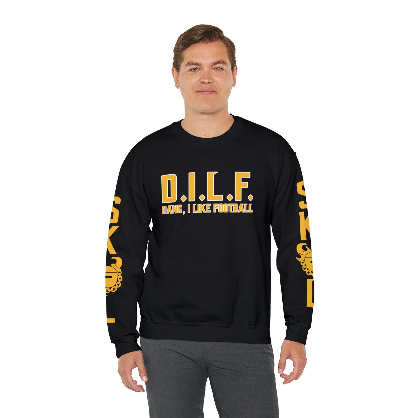 Unisex Heavy Blend™ Crewneck - D.I.L.F. + The Original (Sleeves)