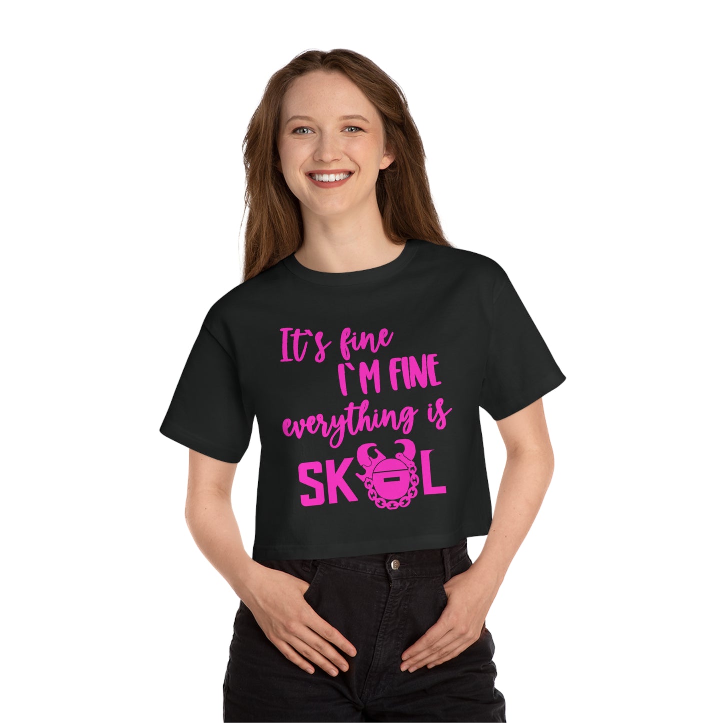 Women's Champion Heritage Cropped Top - It's Fine