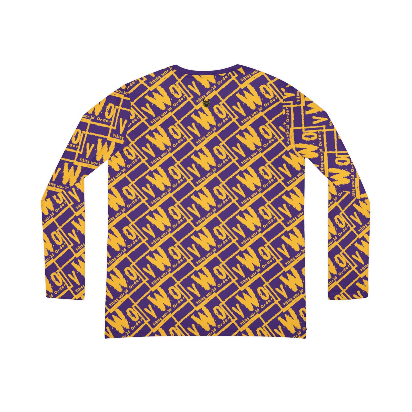 Women's Long Sleeve V-neck Shirt - Purple/Gold - VWO (Framed)
