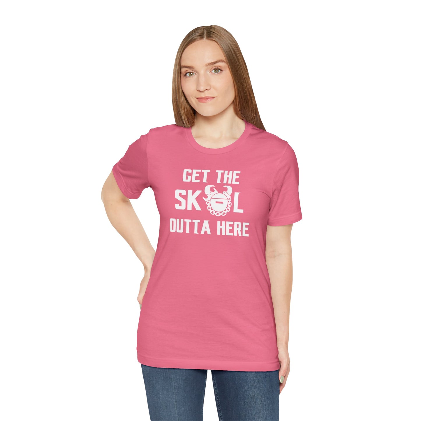 Unisex Jersey Short Sleeve Tee - Get OUTTA Here