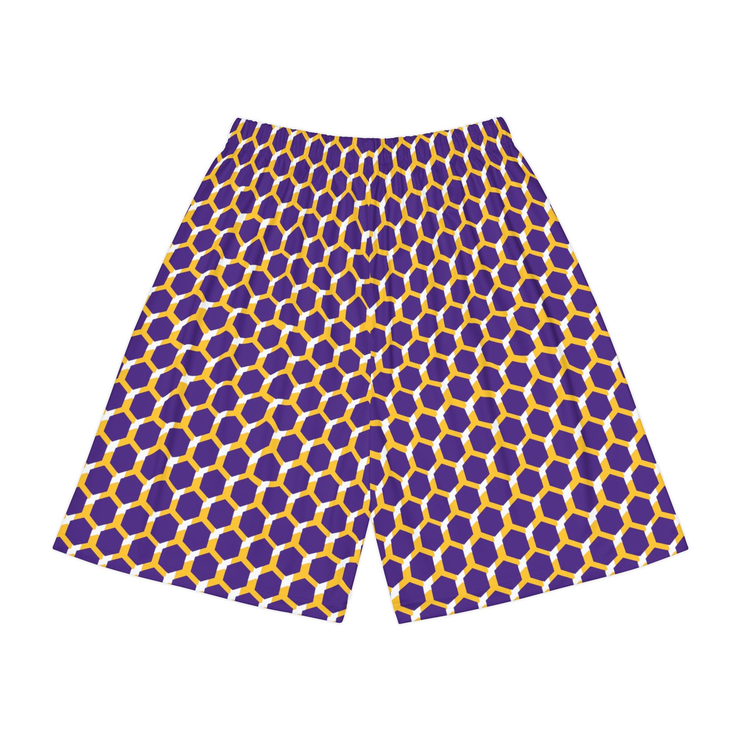 Men’s Sports Shorts - Purple/Gold Hex