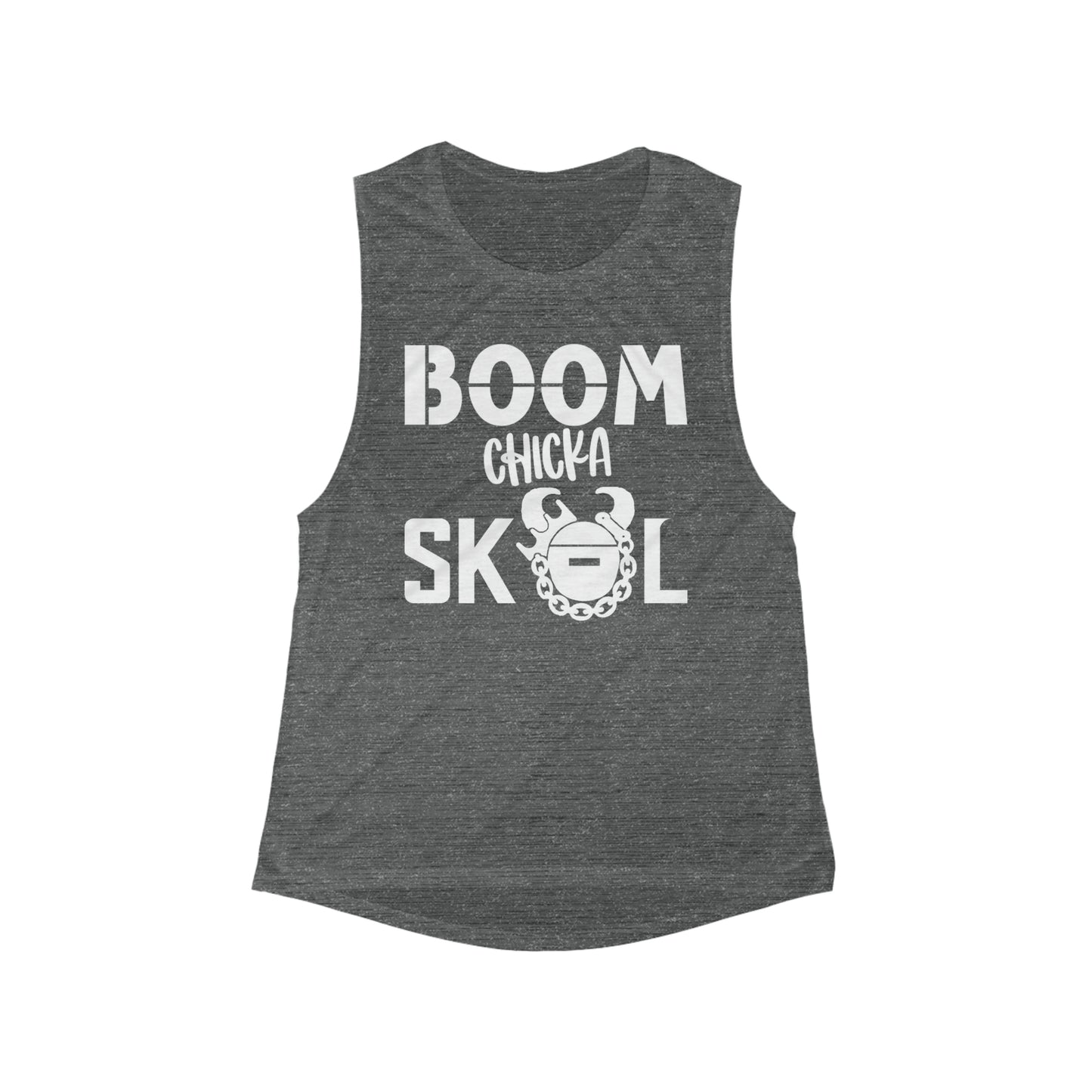Women's Flowy Scoop Muscle Tank - BOOM chicka