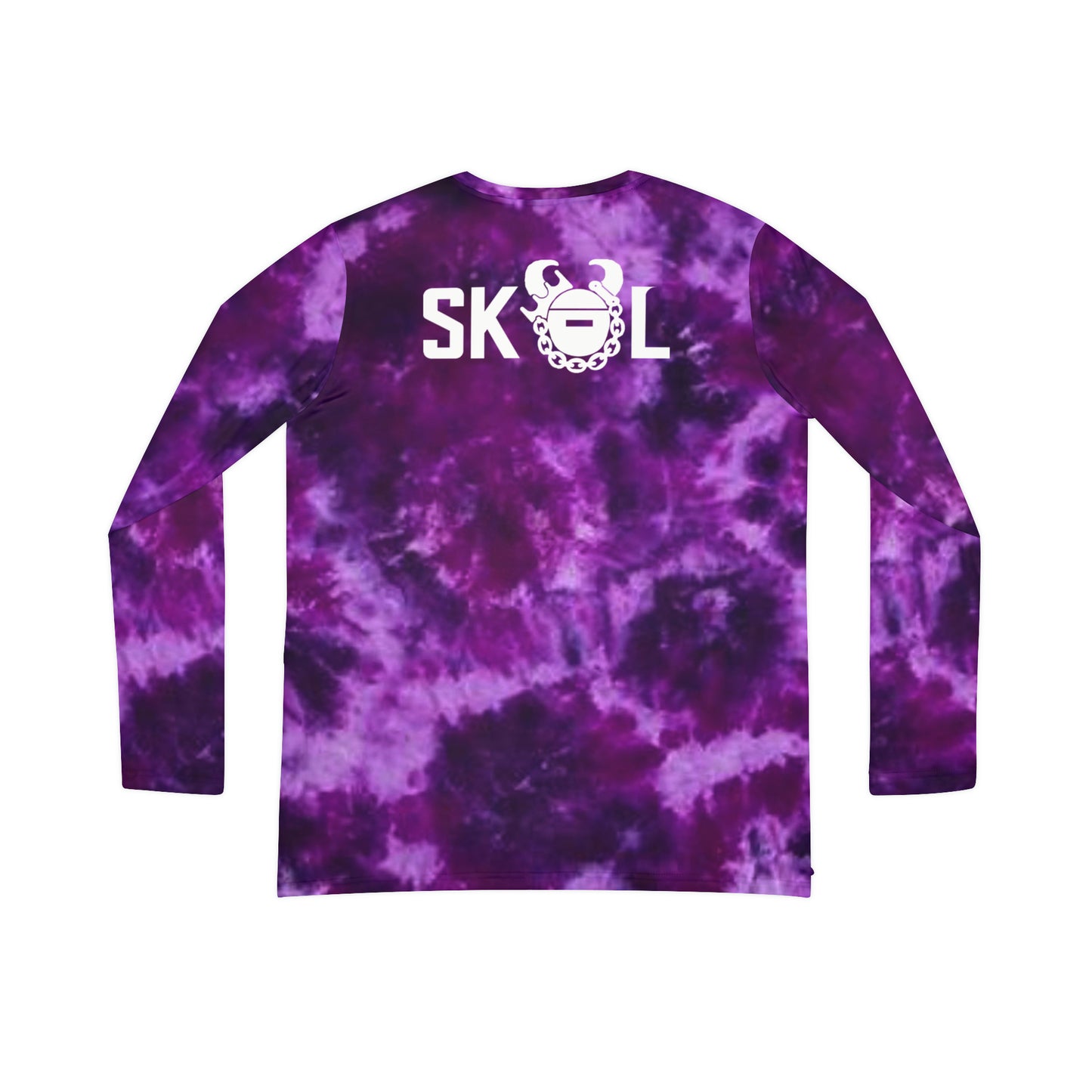 Women's Long Sleeve V-neck Shirt - Purple Tie-Dye - The Original