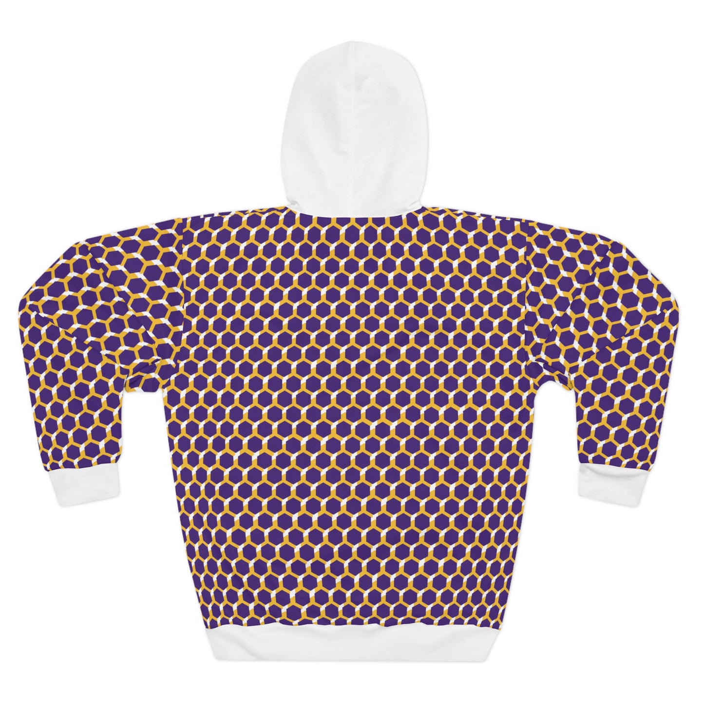 Unisex Pullover Hoodie - Purple/Gold Hex - Let's go Crazy!