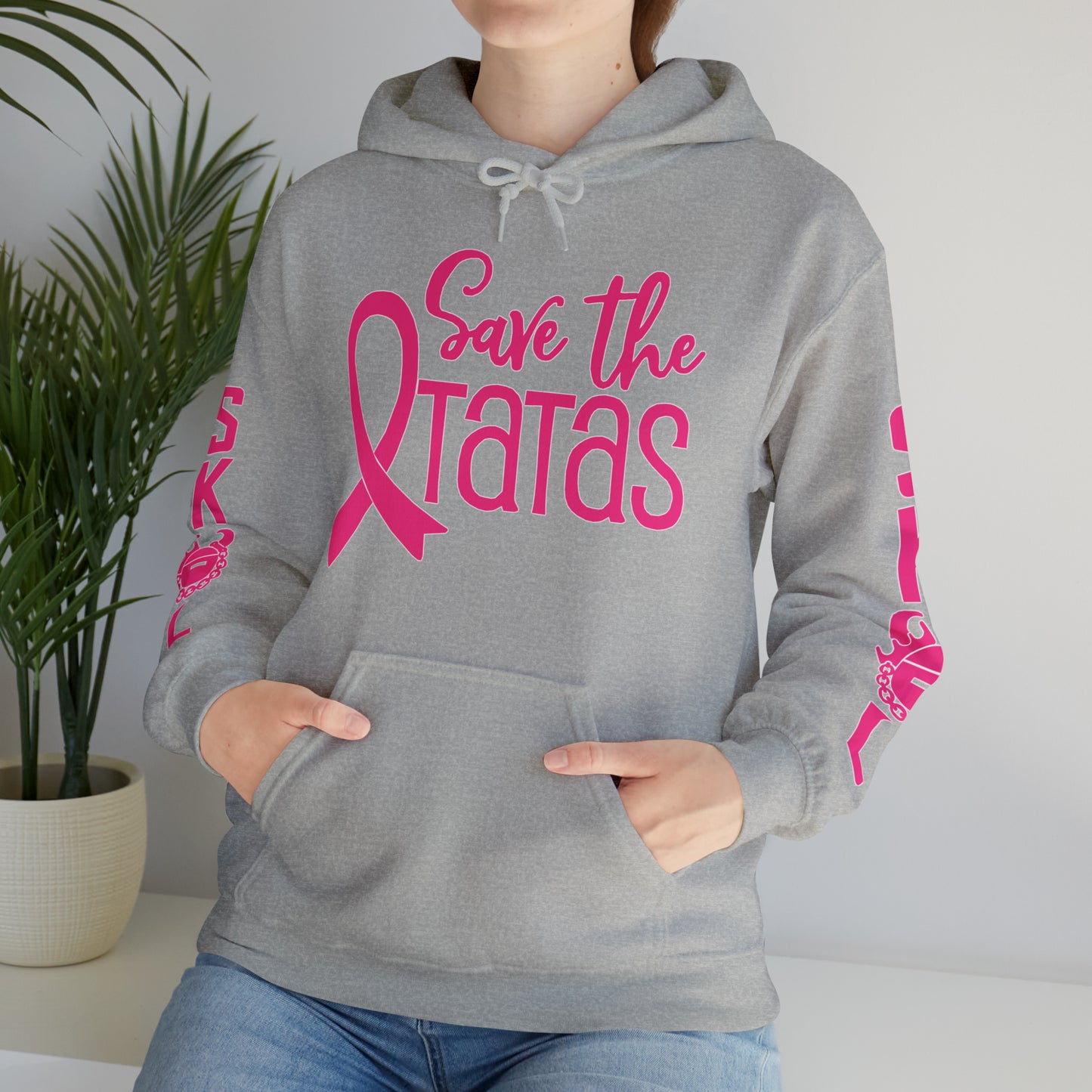 Unisex Heavy Blend™ Hooded Sweatshirt - Save the TaTas + Original (Sleeves)