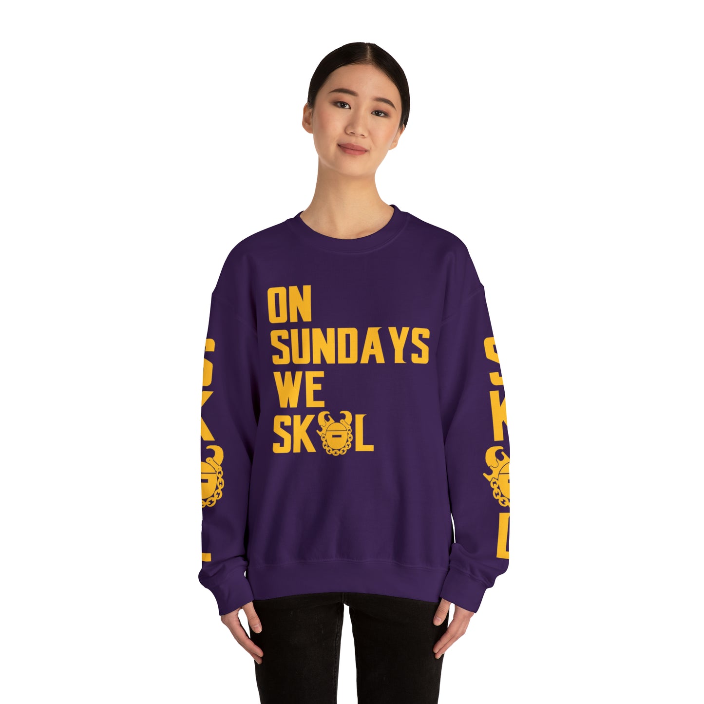 Unisex Heavy Blend™ Crewneck - On Sundays + The Original (Sleeves)