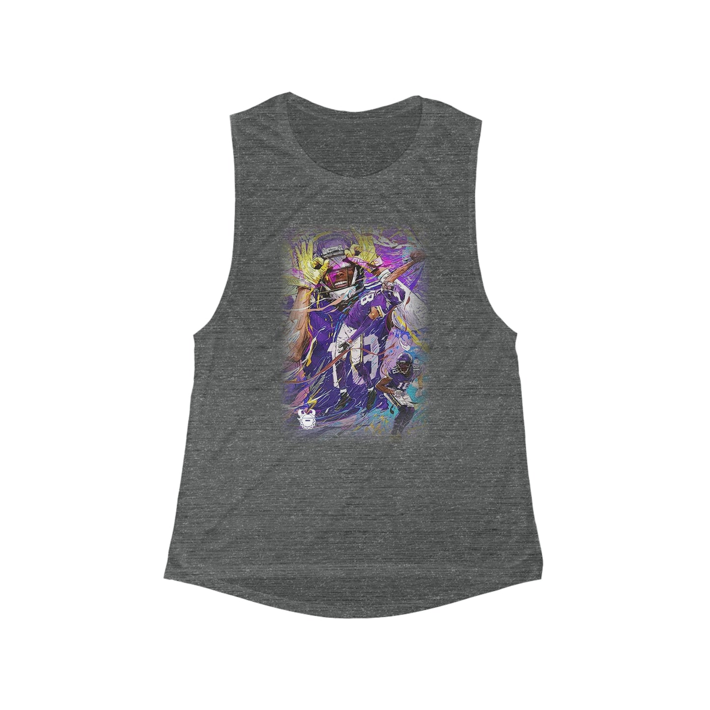 Women's Flowy Scoop Muscle Tank - Griddy Dance