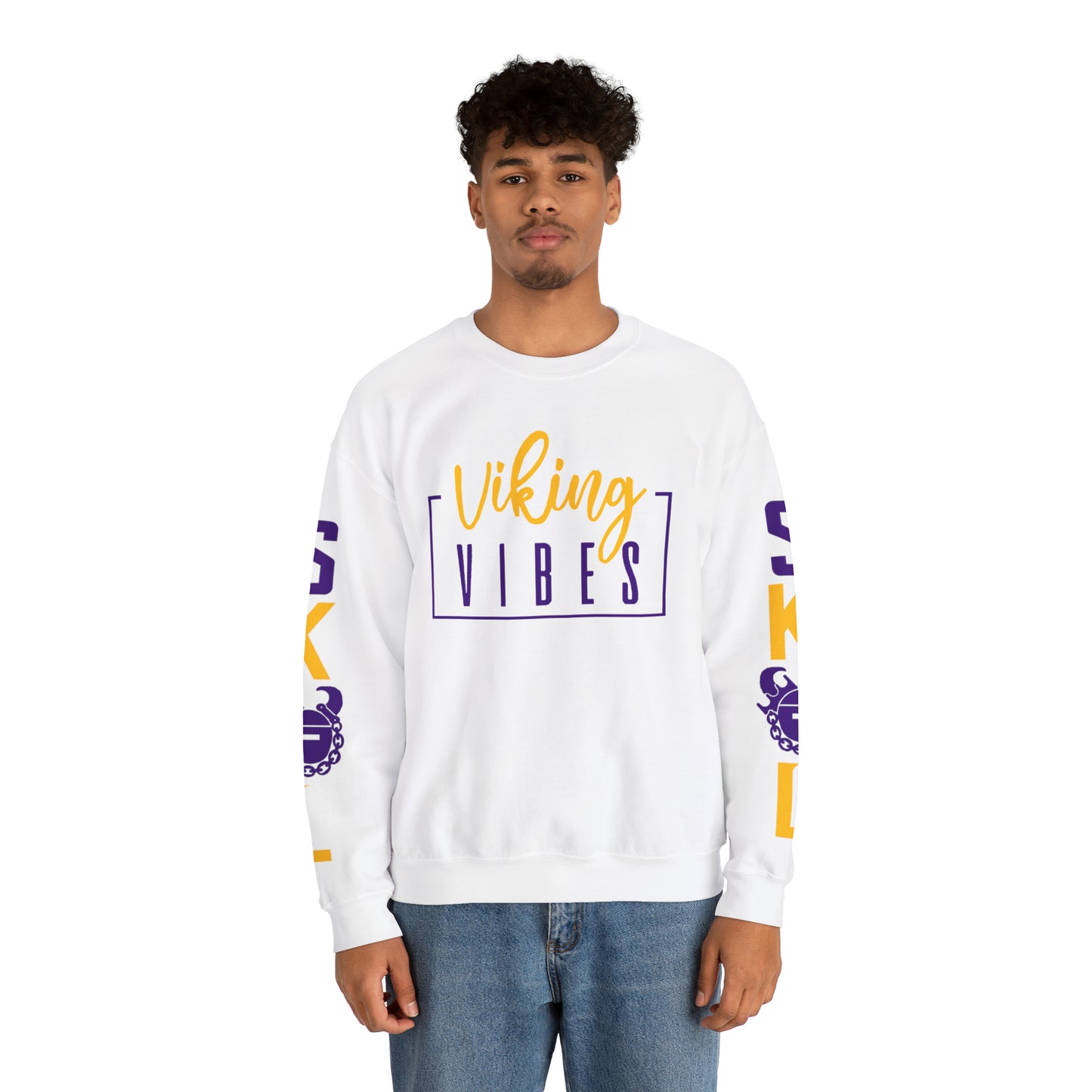 Unisex Heavy Blend™ Crewneck - Vibes + The Original (Sleeves)