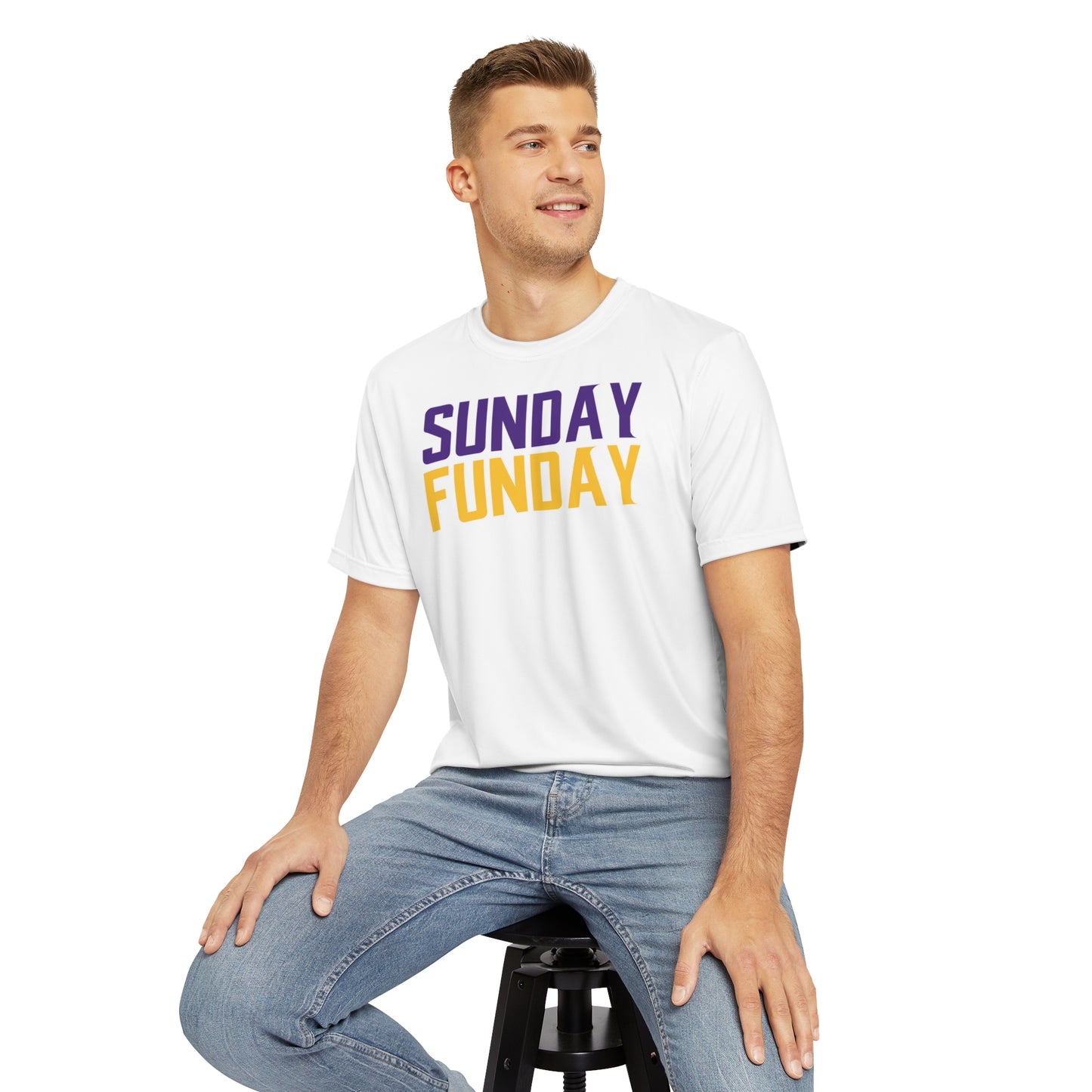Men's Polyester Tee - SUNDAY FUNDAY