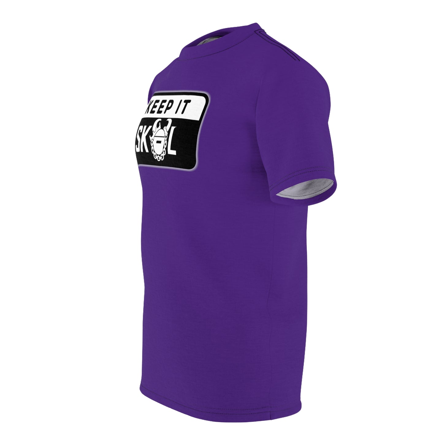 Unisex Cut & Sew Tee - Purple - Keep it Simple (Framed)