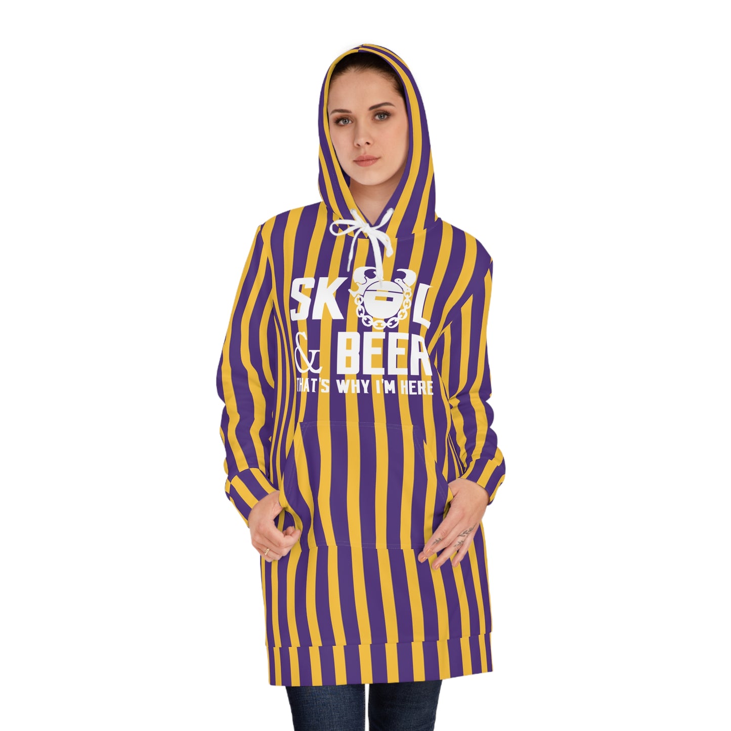 Hoodie Dress - Stripes - & BEER
