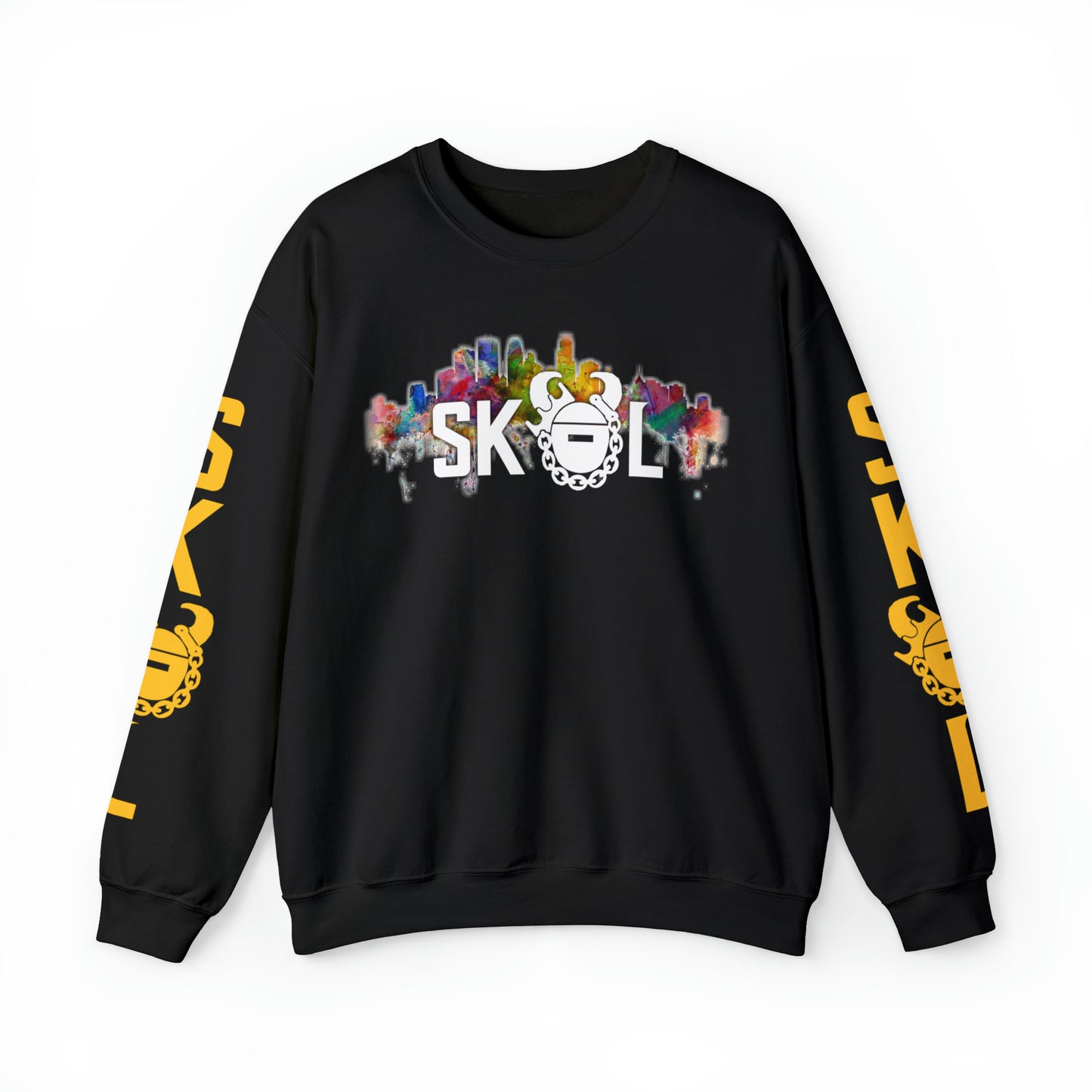 Unisex Heavy Blend™ Crewneck - Skyline + The Original (Sleeves)