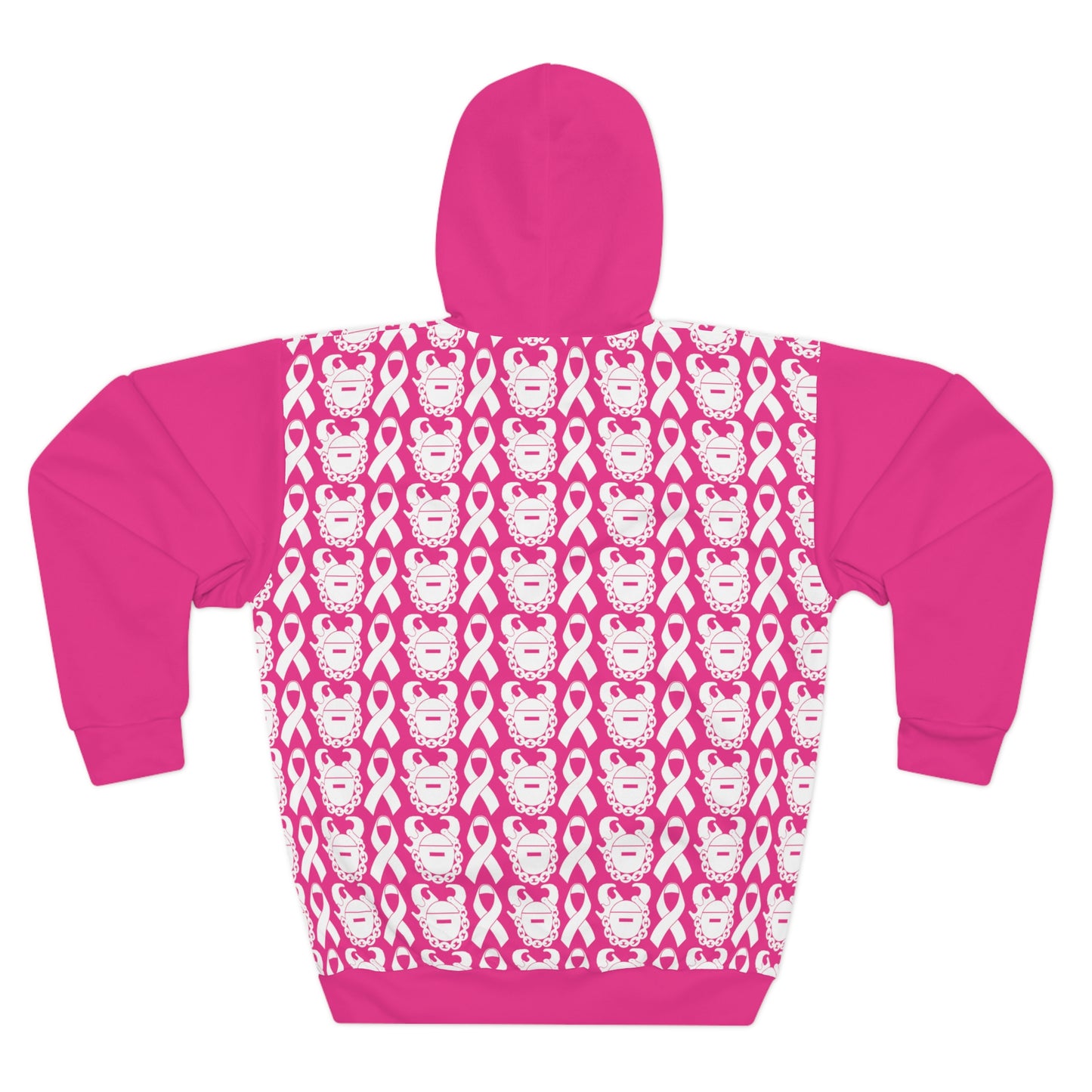 Unisex Pullover Hoodie - White Ribbon/Helmet - Hope