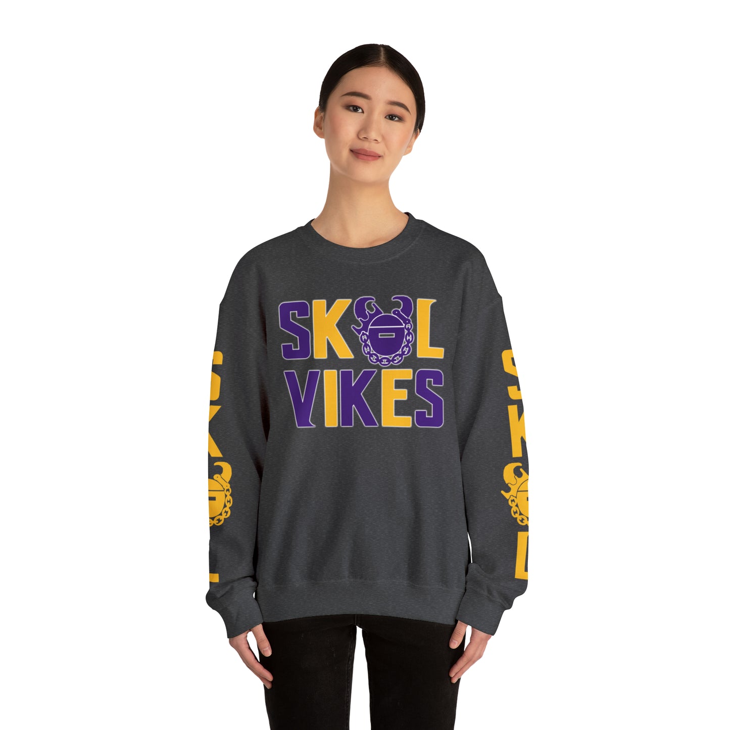 Unisex Heavy Blend™ Crewneck - Vikes + The Original (Sleeves)