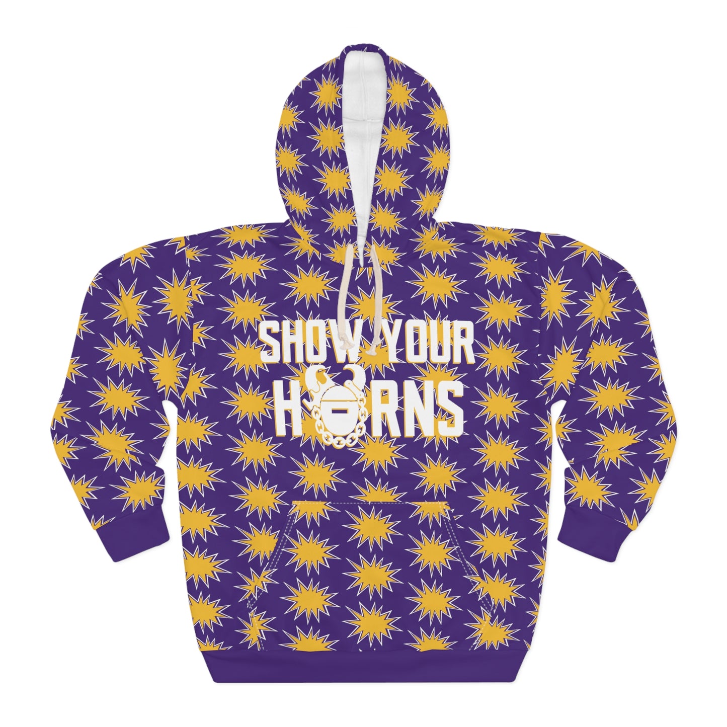 Unisex Pullover Hoodie - Booms - Show Your Horns
