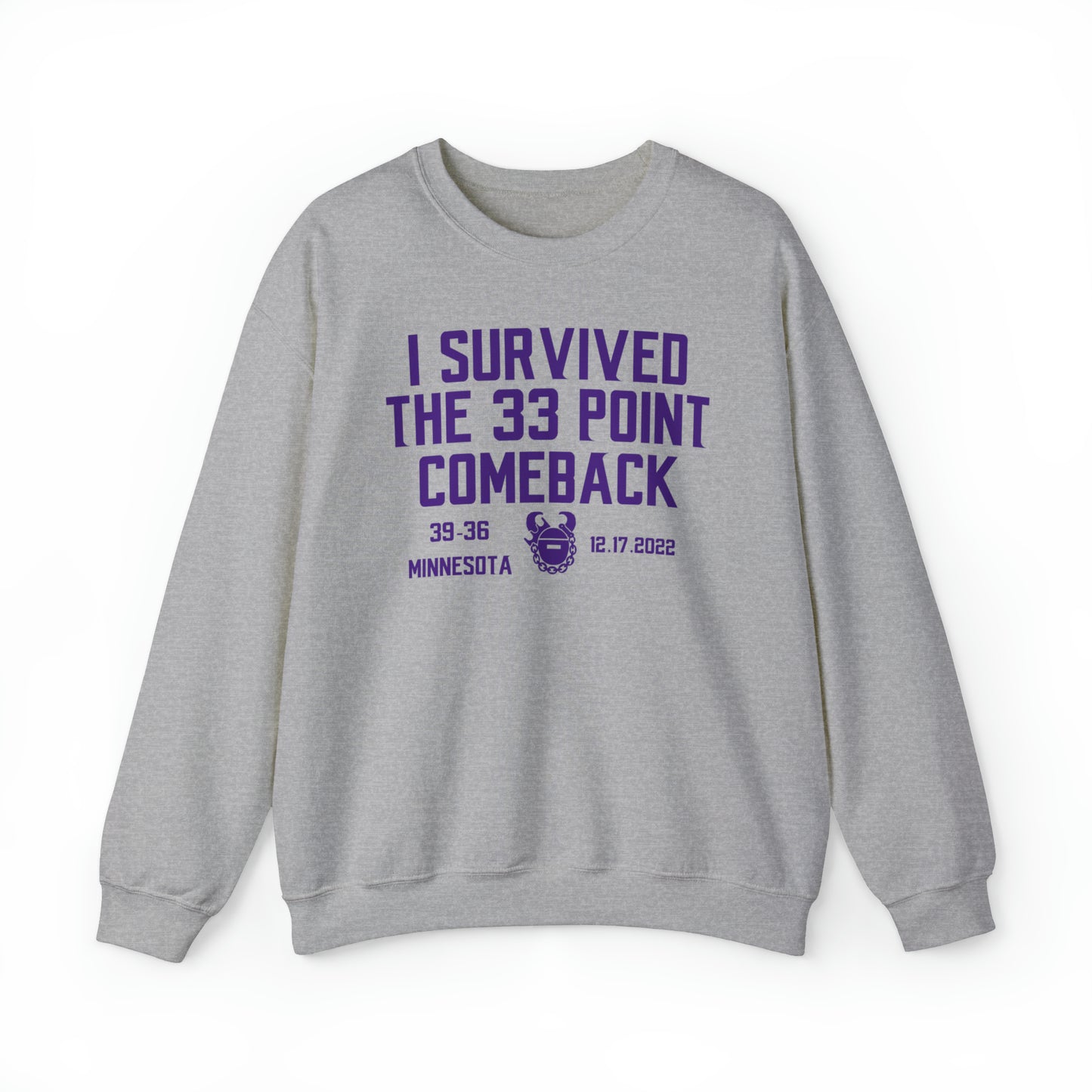 Unisex Heavy Blend™ Crewneck - Survived the 33 Point Comeback