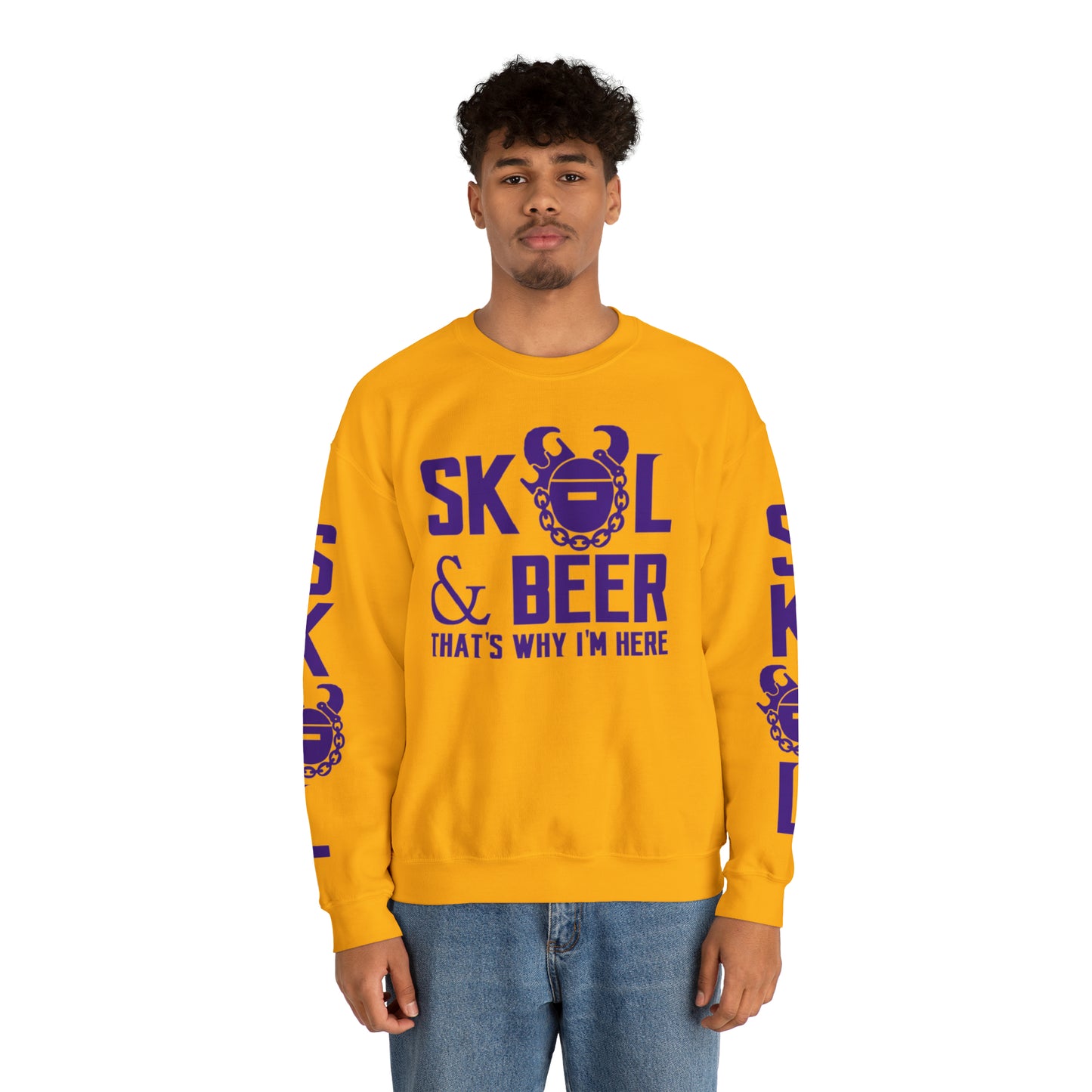 Unisex Heavy Blend™ Crewneck - & BEER + The Original (Sleeves)