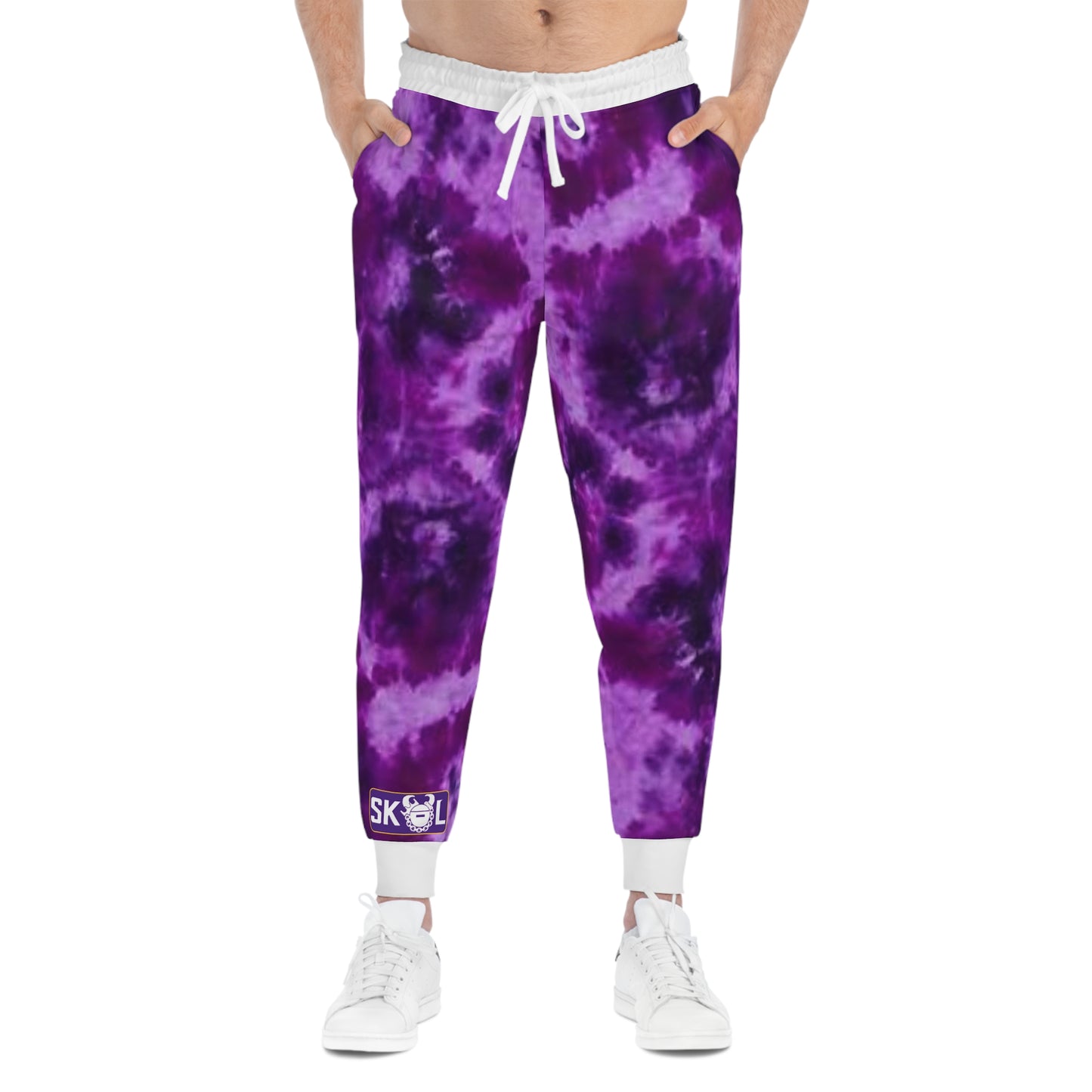 Unisex Athletic Joggers - Purple Tie-Dye