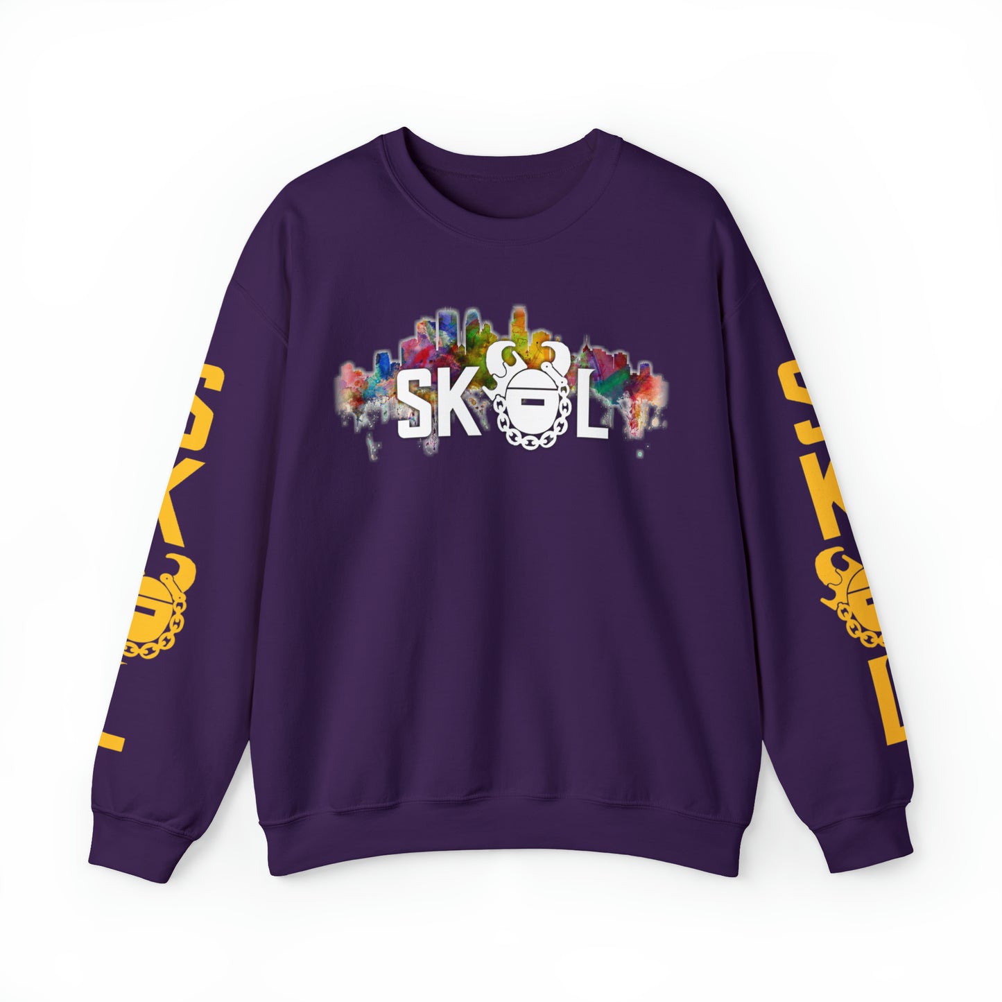 Unisex Heavy Blend™ Crewneck - Skyline + The Original (Sleeves)