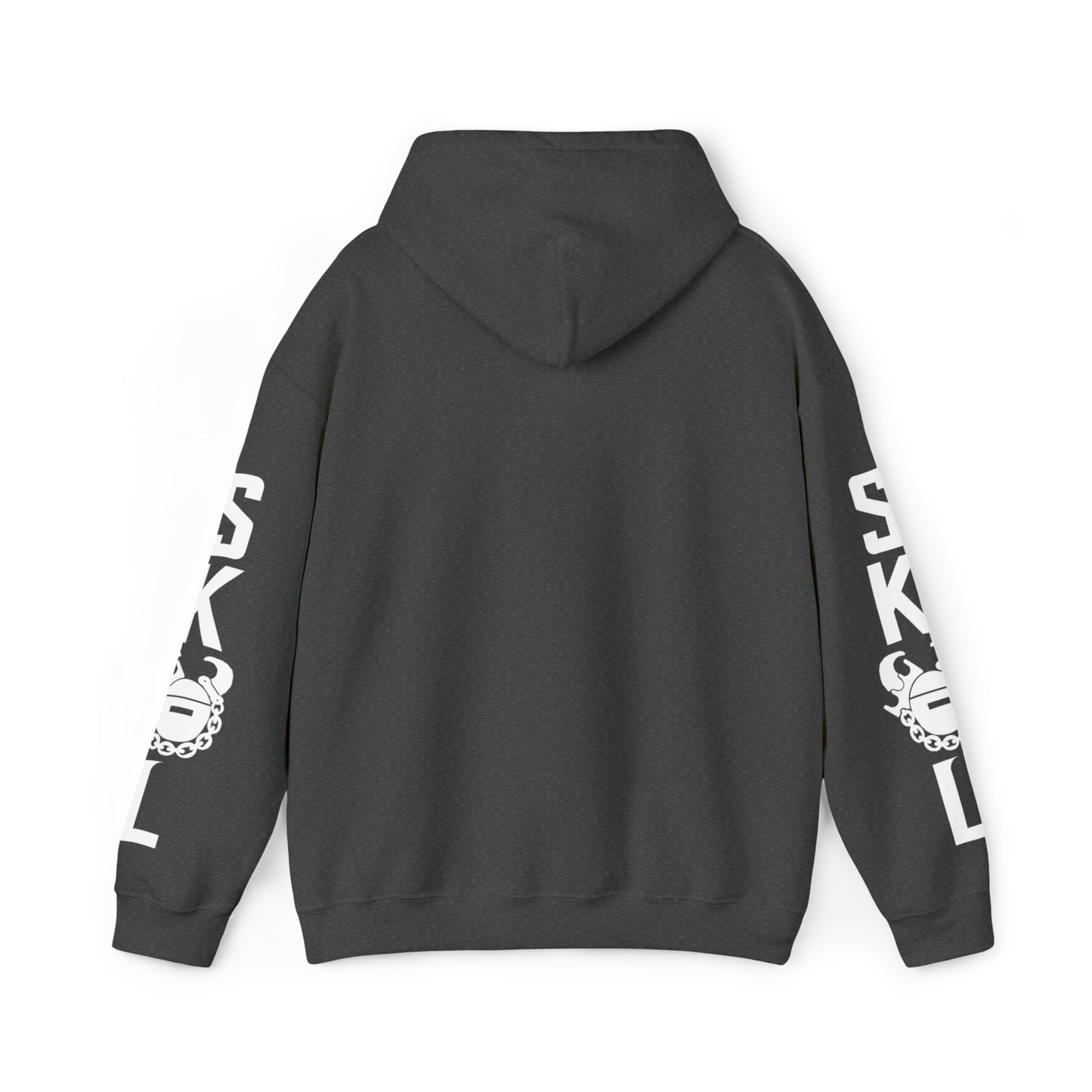 Unisex Heavy Blend™ Hooded Sweatshirt - Get OUTTA Here + Original (Sleeves)